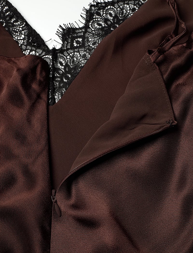 Bardot - ADERIA LACE DETAIL MAXI DRESS - aftonklänningar - dark choco - 3