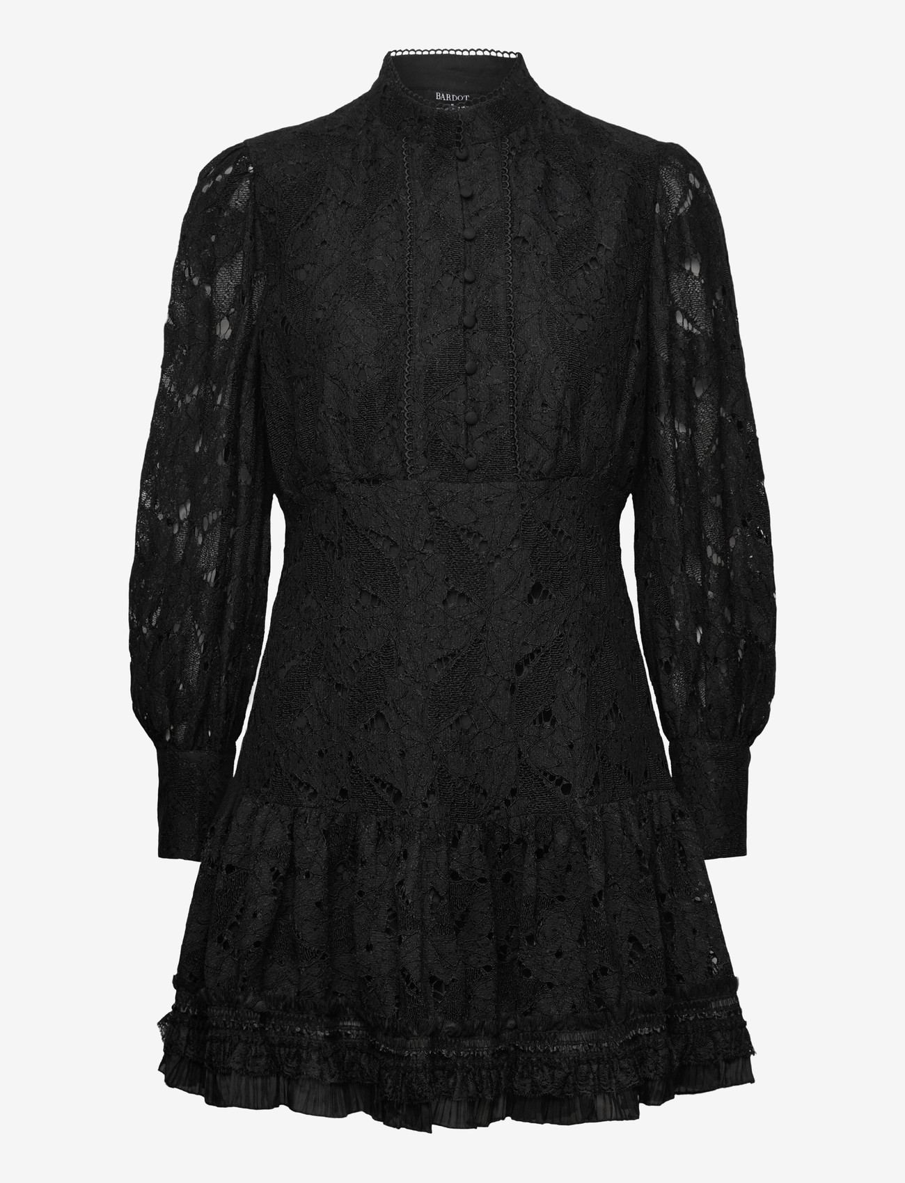 Bardot - OLESSIA LACE MINI DRESS - blondekjoler - black - 1