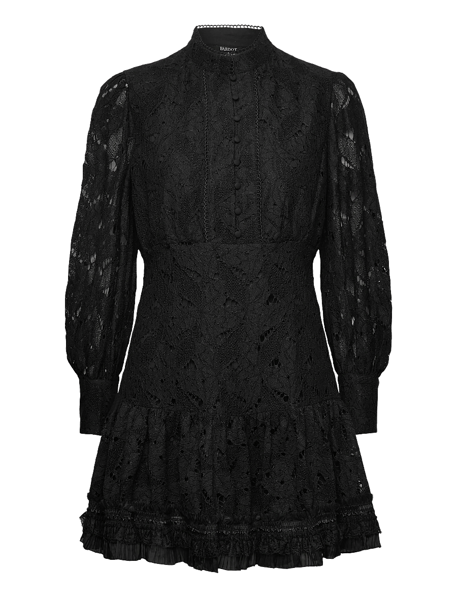 Bardot - OLESSIA LACE MINI DRESS - lace dresses - black - 1