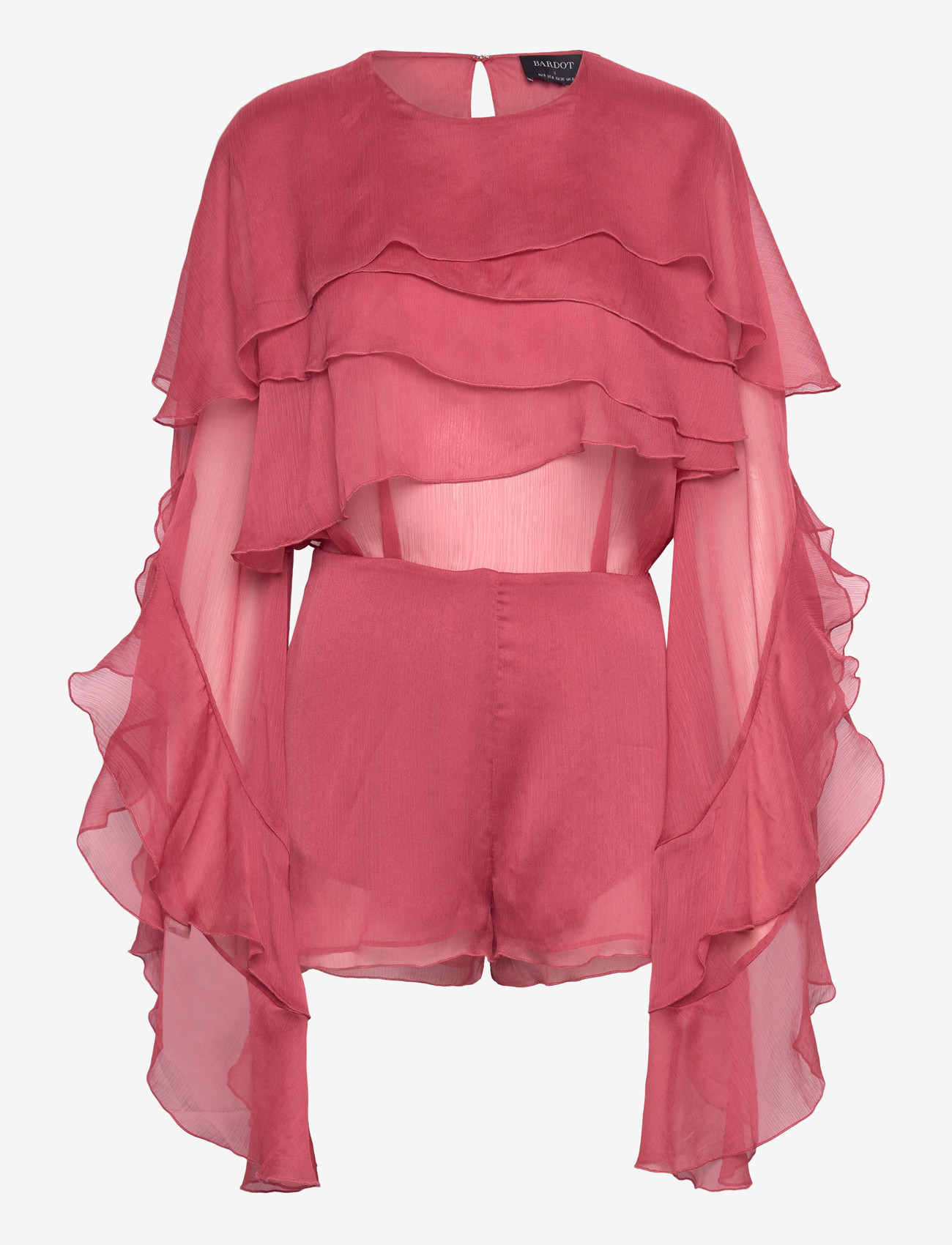Bardot - CARSON RUFFLE PLAYSUIT - moetrendid - rose - 1