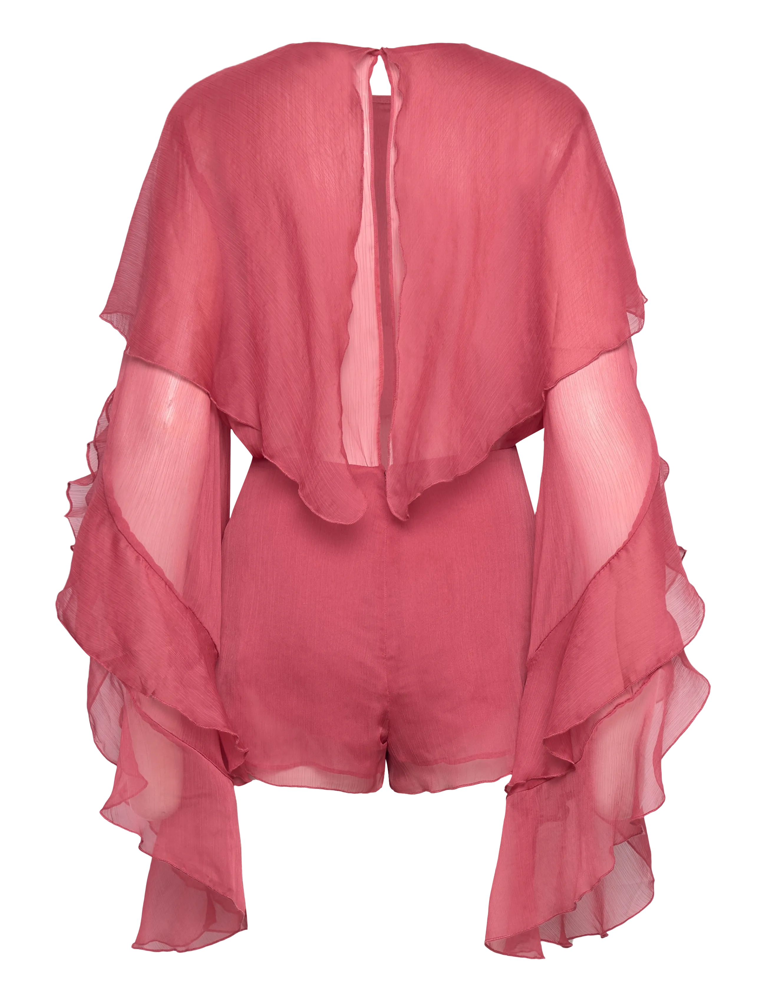 Bardot - CARSON RUFFLE PLAYSUIT - erilised sündmused - rose - 2