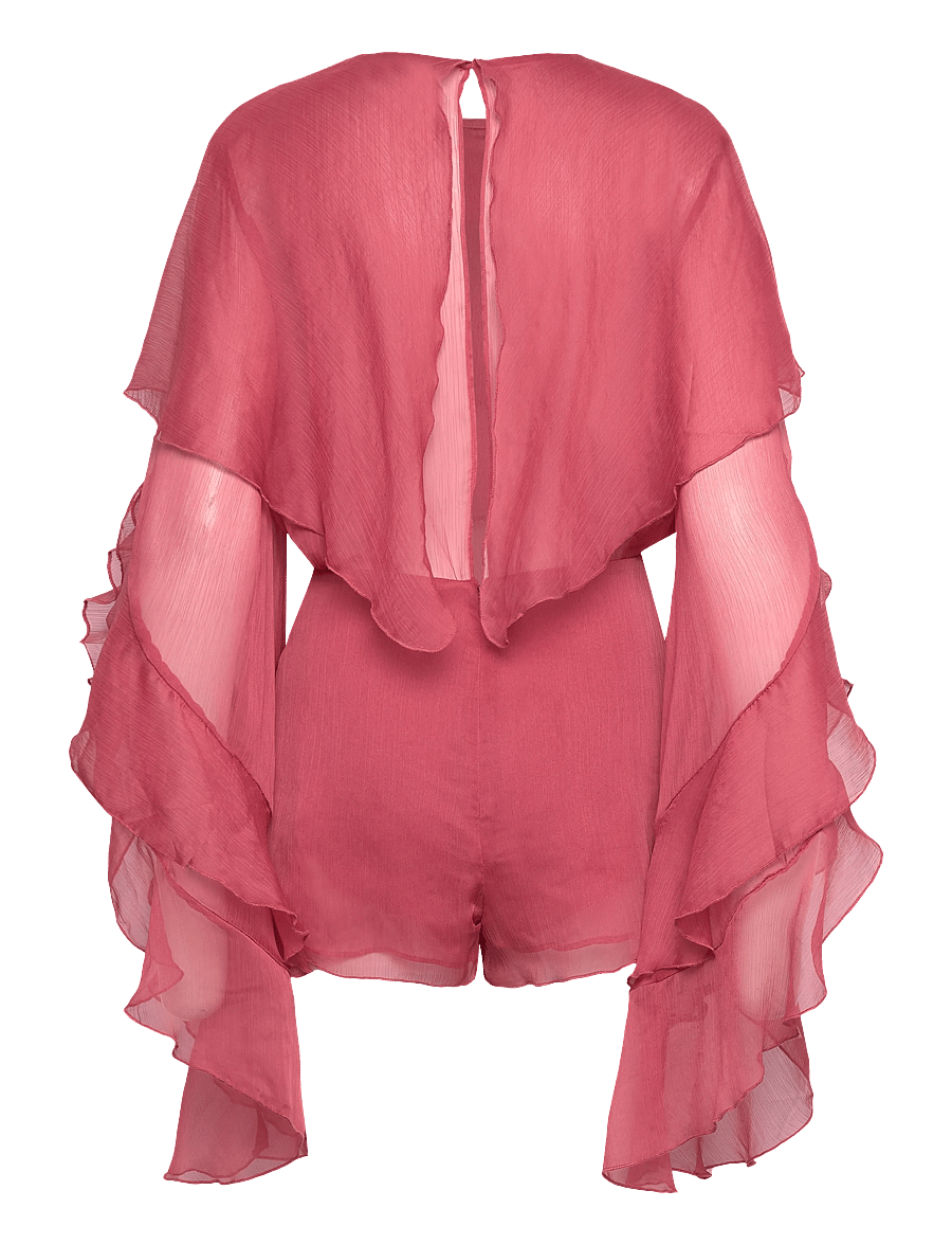 Bardot - CARSON RUFFLE PLAYSUIT - særlige begivenheder - rose - 2