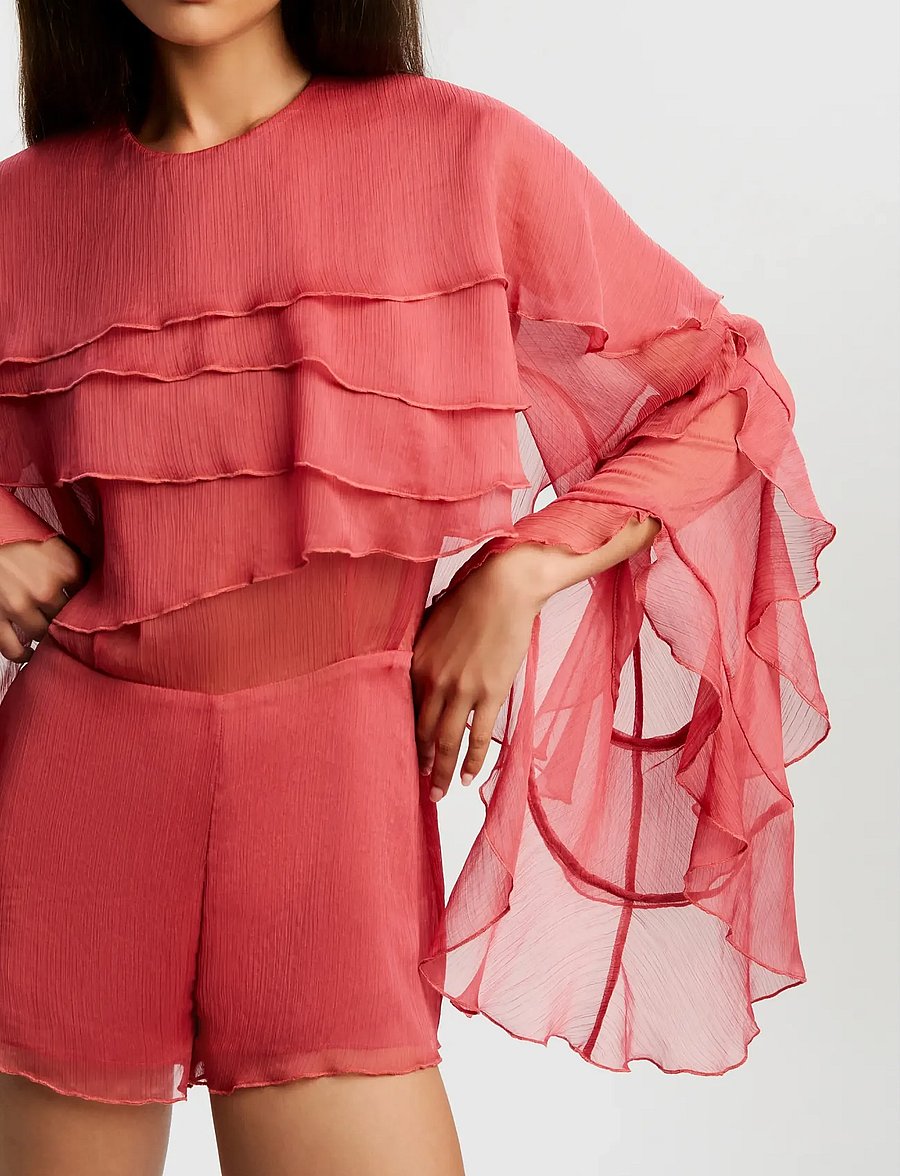 Bardot - CARSON RUFFLE PLAYSUIT - særlige begivenheder - rose - 4