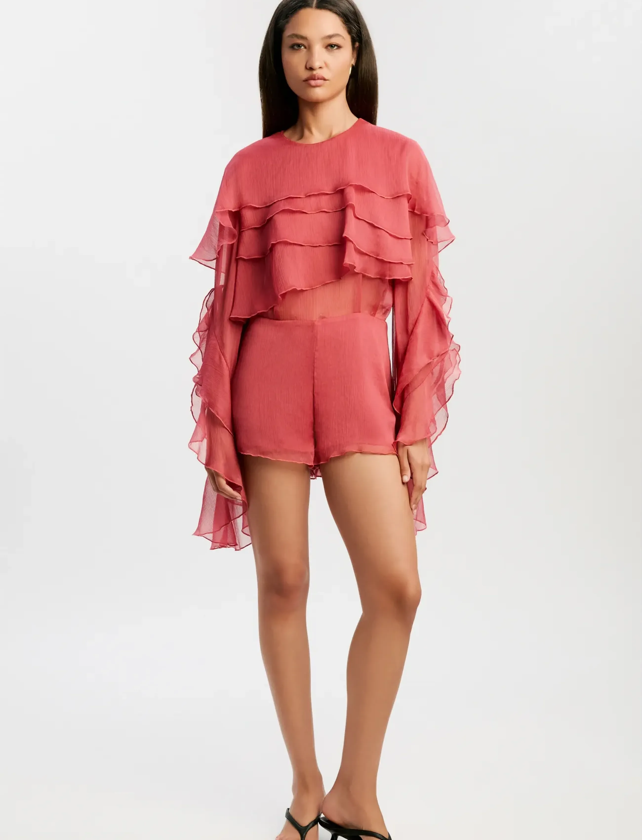 Bardot Carson Ruffle Playsuit klänningar dam – bild 5
