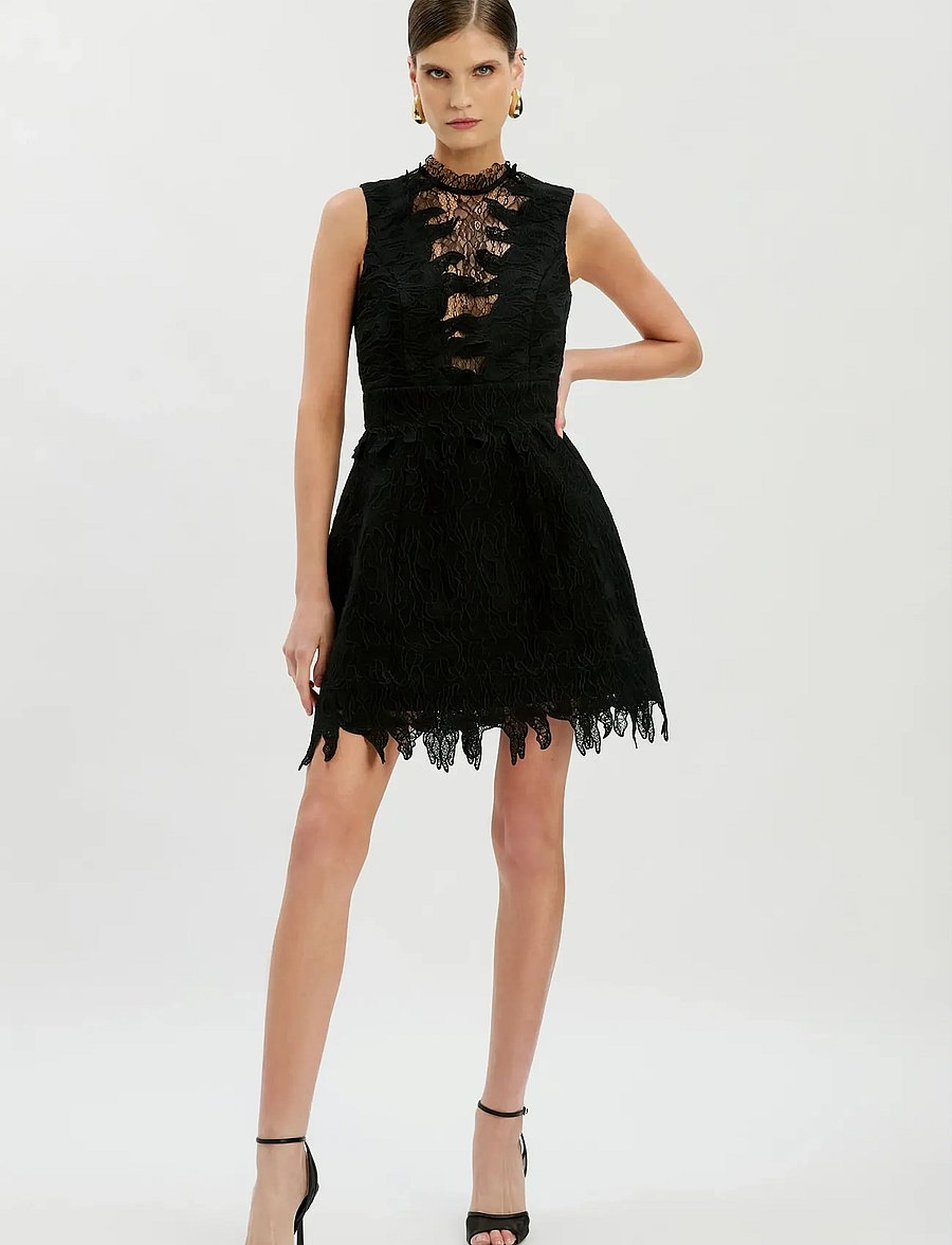 Bardot - SILAS HOURGLASS MINI DRESS - konfirmation - black - 0