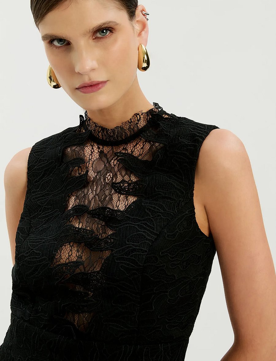 Bardot - SILAS HOURGLASS MINI DRESS - konfirmation - black - 4