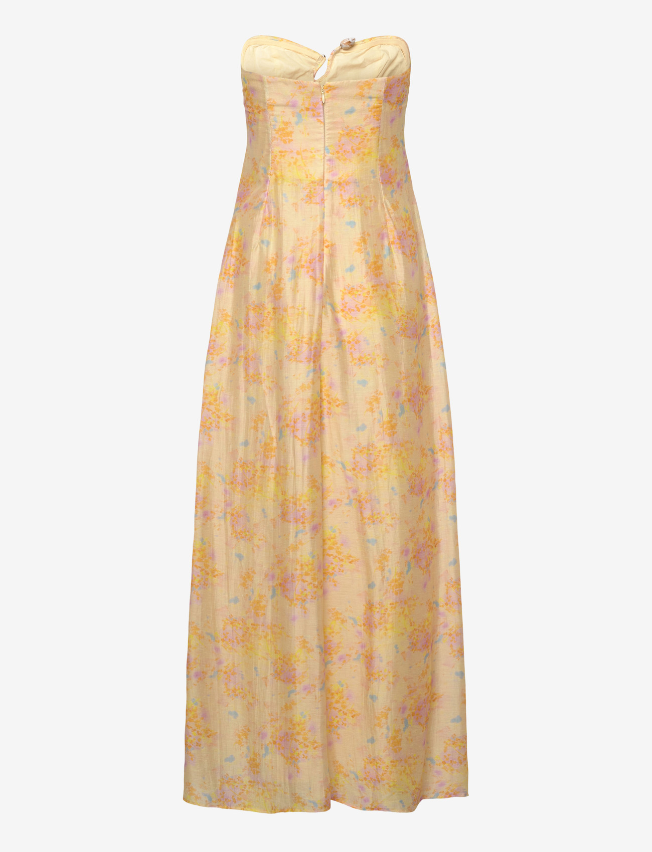 Bardot - AMINA STRAPLESS MAXI DRESS - sommerkjoler - yellow flr - 2