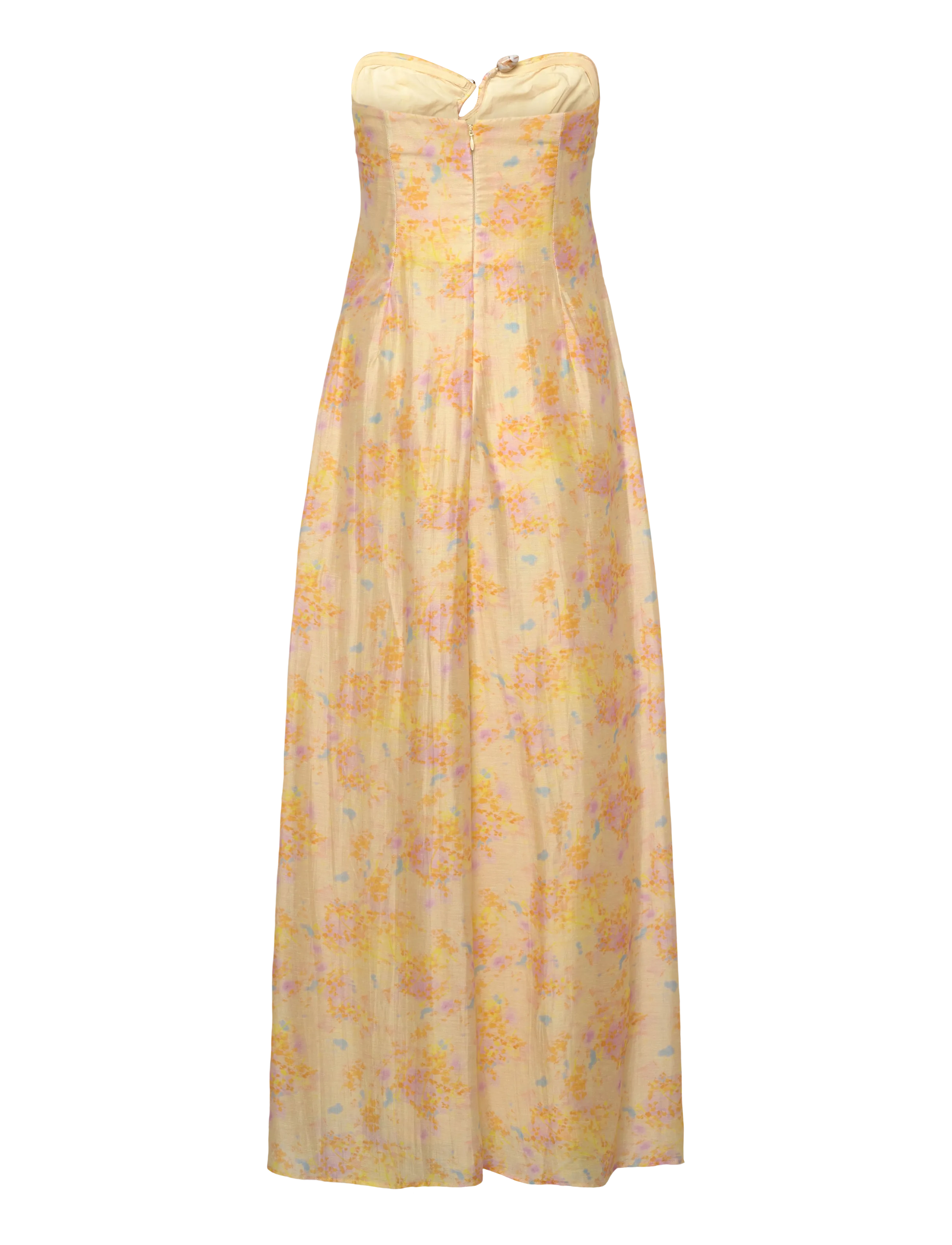 Bardot - AMINA STRAPLESS MAXI DRESS - summer dresses - yellow flr - 2