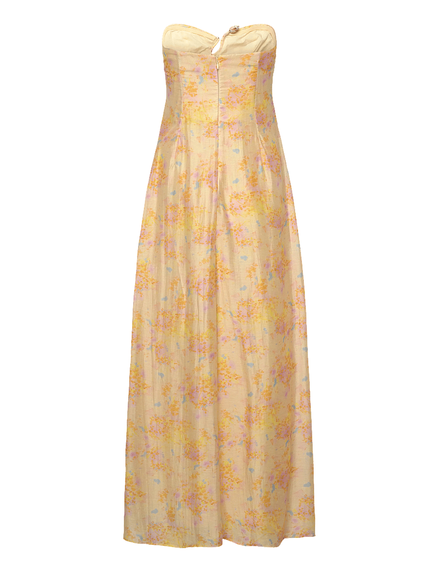 Bardot - AMINA STRAPLESS MAXI DRESS - vasarinės suknelės - yellow flr - 2