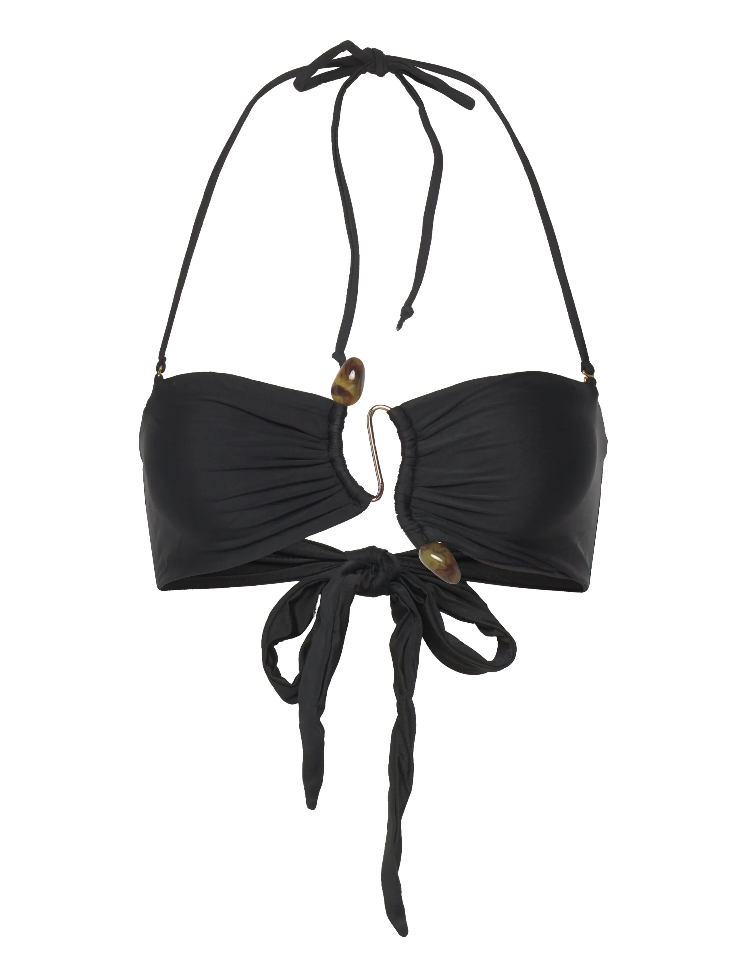 BARDOT Rymona Bandeau Bikini Oberteil Schwarz - M - Damen