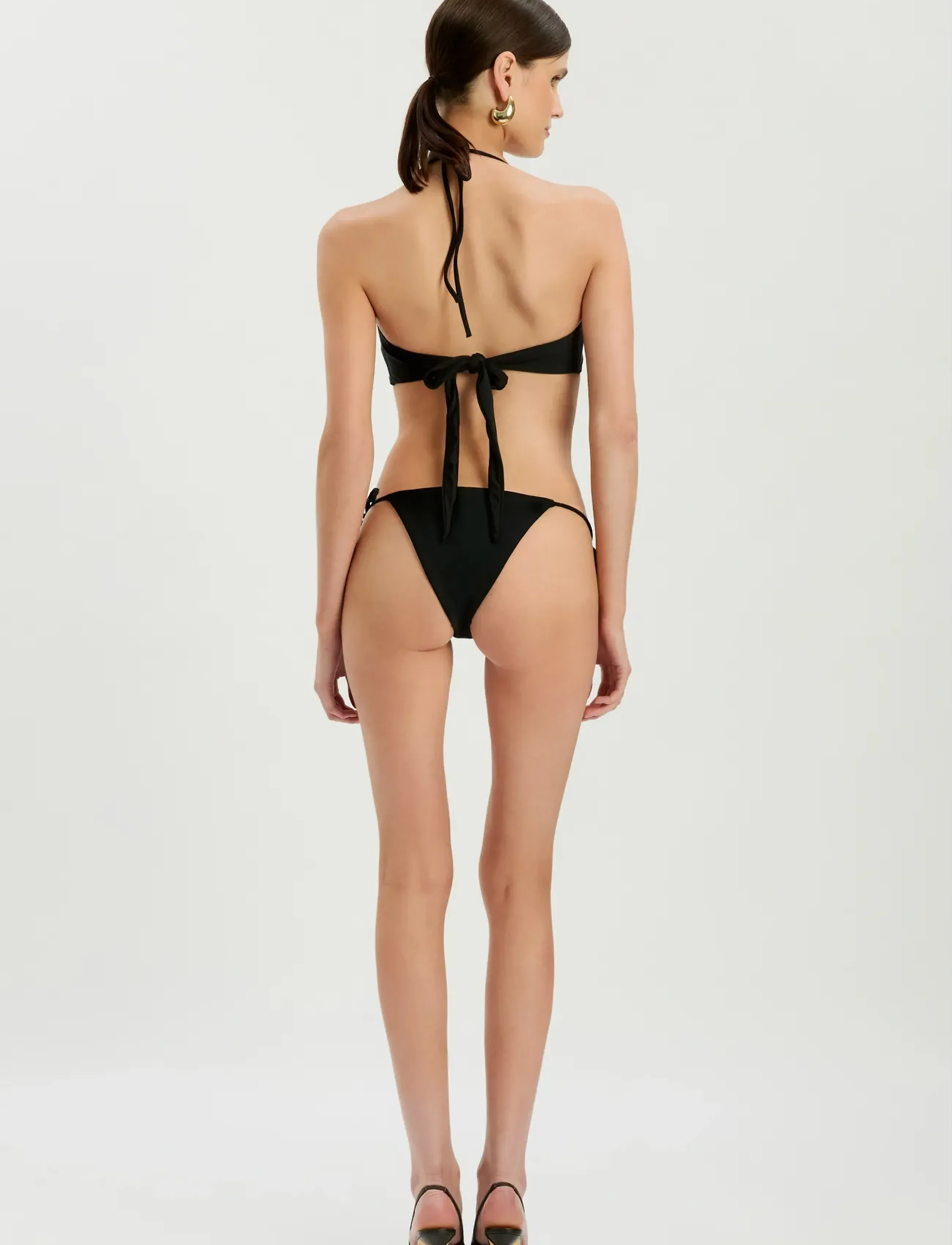 Bardot Blakely Tie Underdele, S, Black, Bikinitrusser > Bikinier Med Sidebånd, Dame