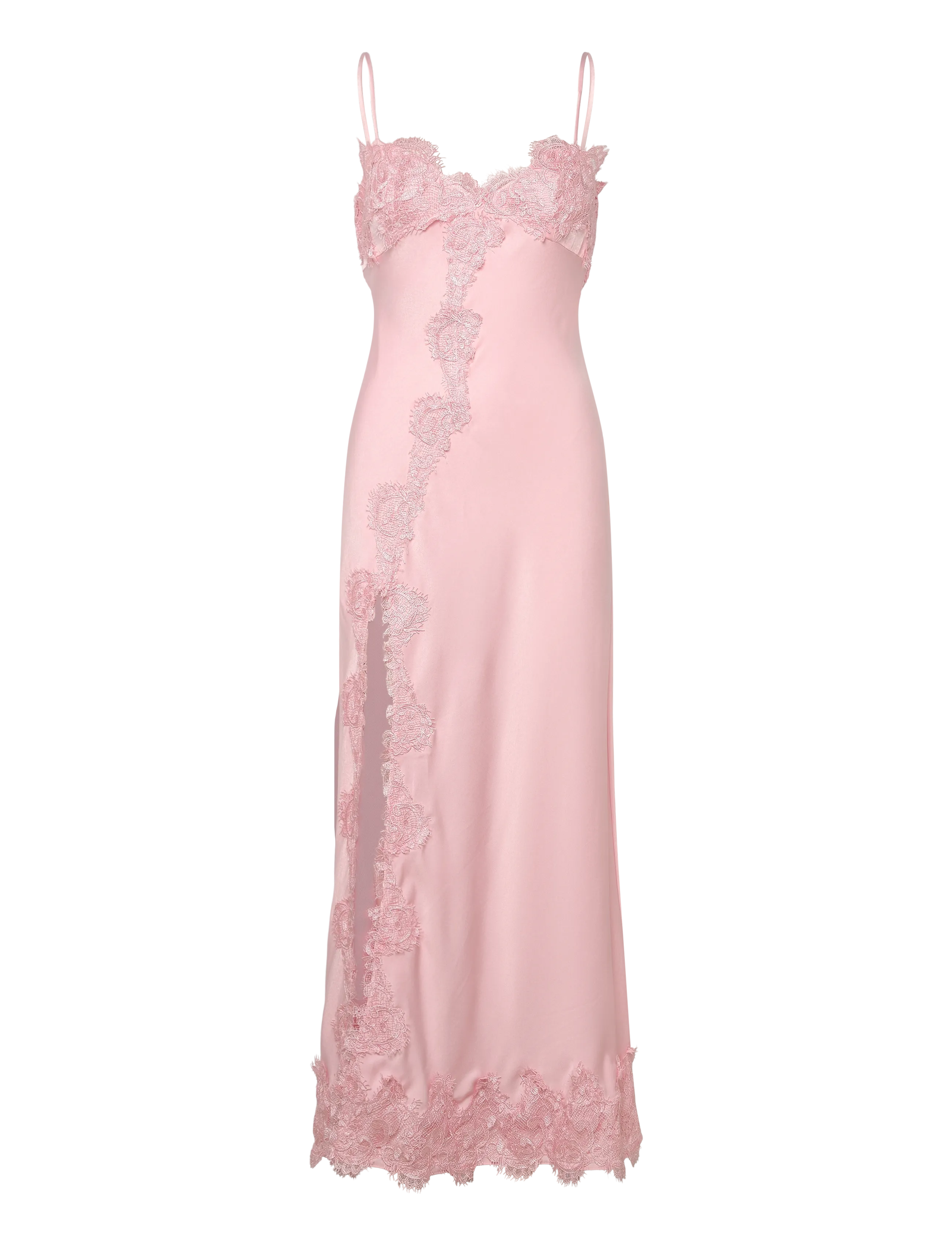 Bardot - ALERIE LACE SATIN MAXI DRESS - petal pink - 1