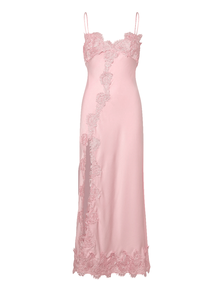 Bardot - ALERIE LACE SATIN MAXI DRESS - robes de dentelle - petal pink - 1