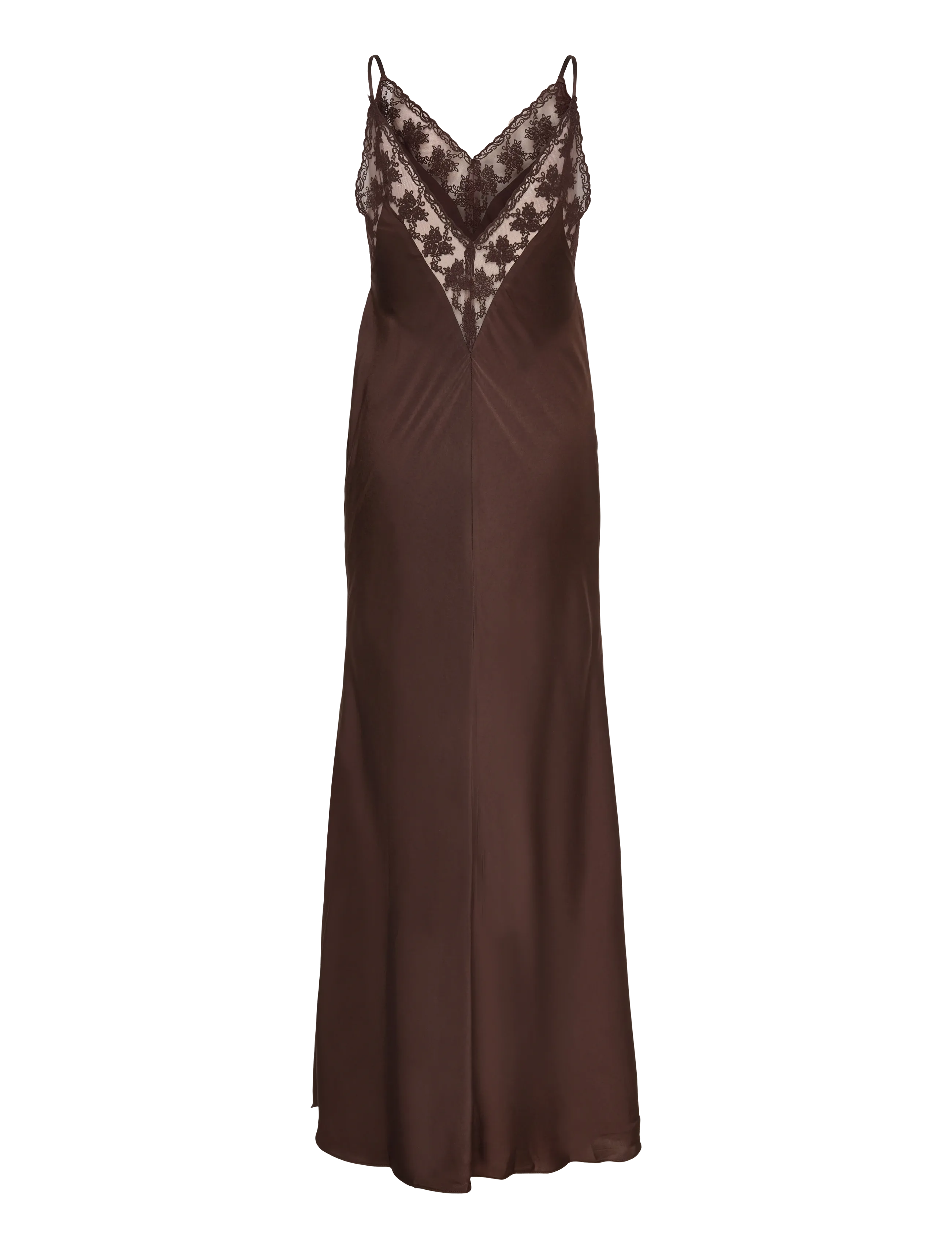 Bardot - BONITA LACE TRIM MAXI DRESS - Õlapaeltega kleidid - dark choco - 2