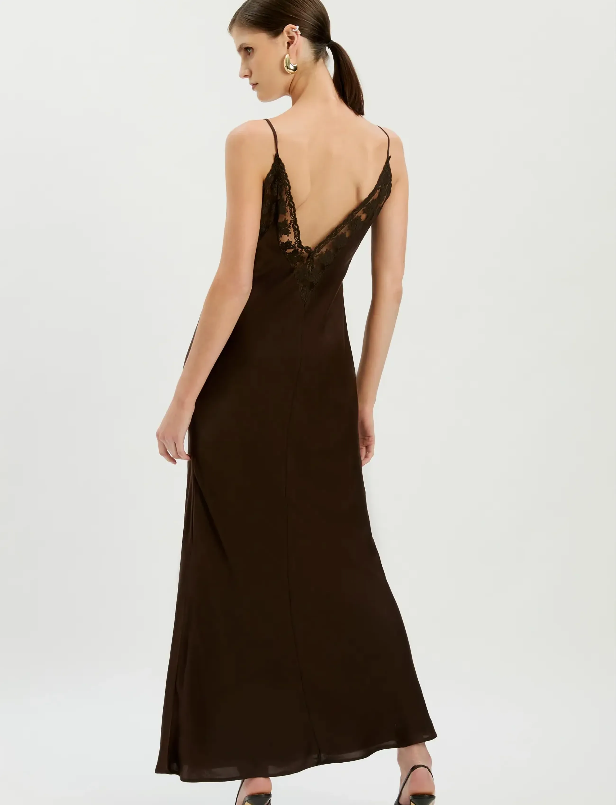 Bardot Bonita Lace Trim Maxi Dress maxiklänningar dam – bild 5