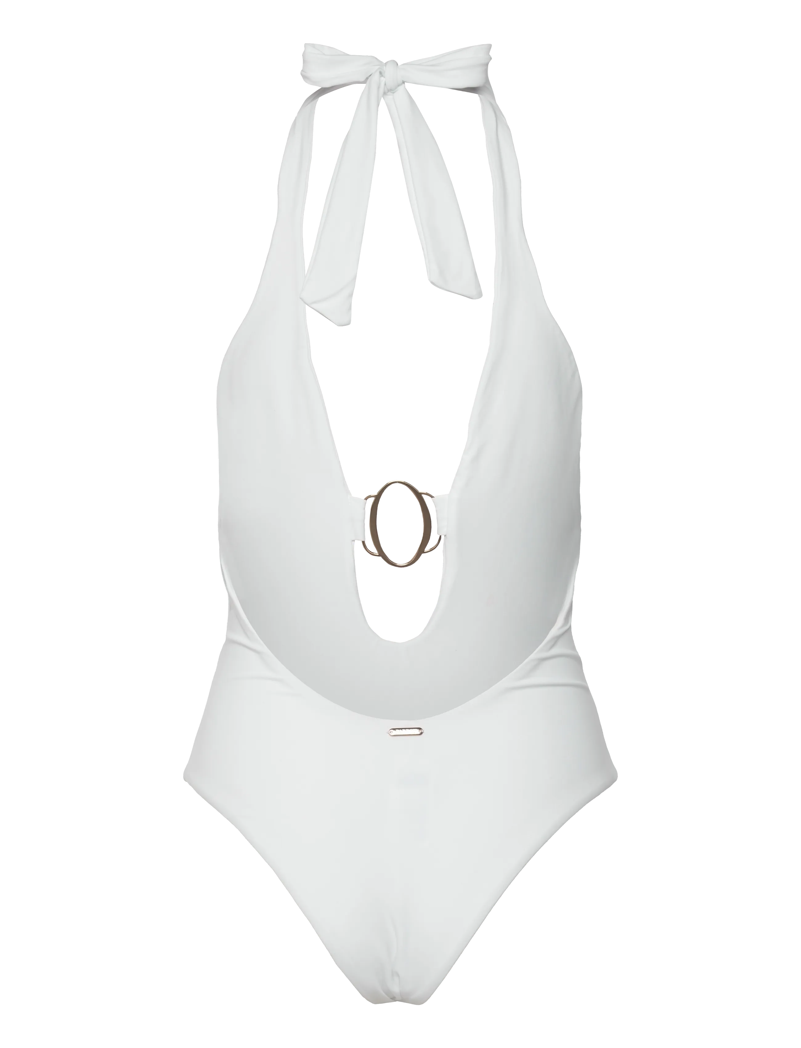 Bardot - ADRINA HALTER ONE PIECE - baddräkter - orchid wht - 2