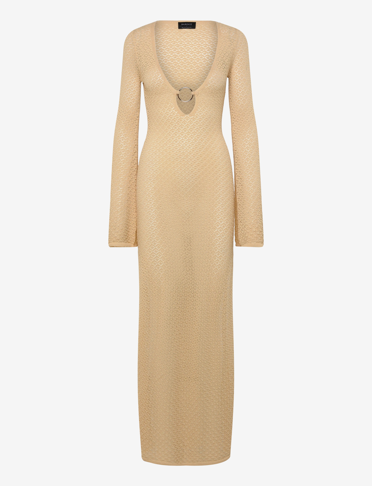 Bardot - BRYN CROCHET MAXI DRESS - strikkjoler - buttercup - 0