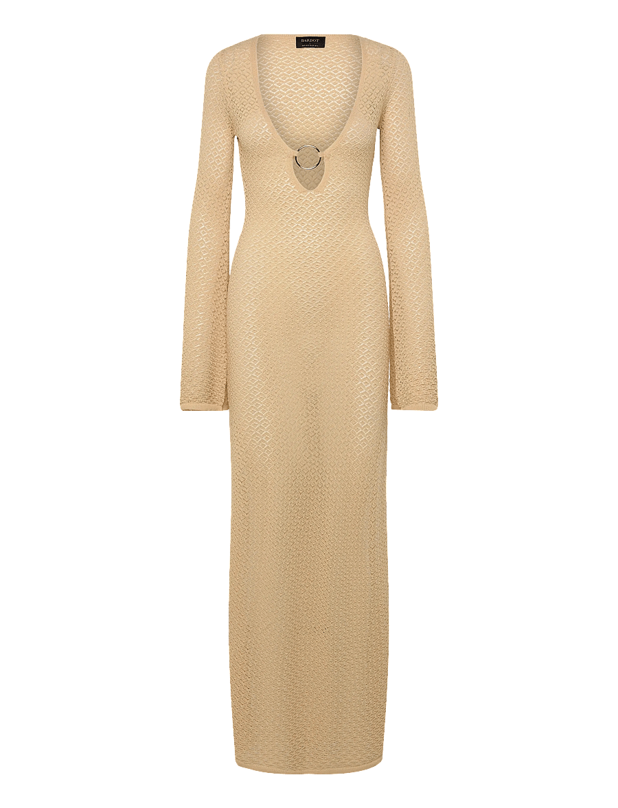 Bardot - BRYN CROCHET MAXI DRESS - strickkleider - buttercup - 0