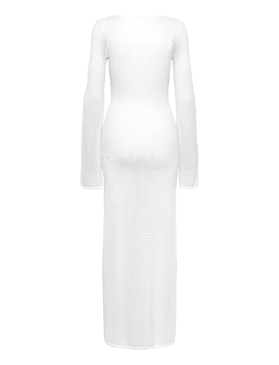 Bardot - BRYN CROCHET MAXI DRESS - knitted dresses - ivory - 2