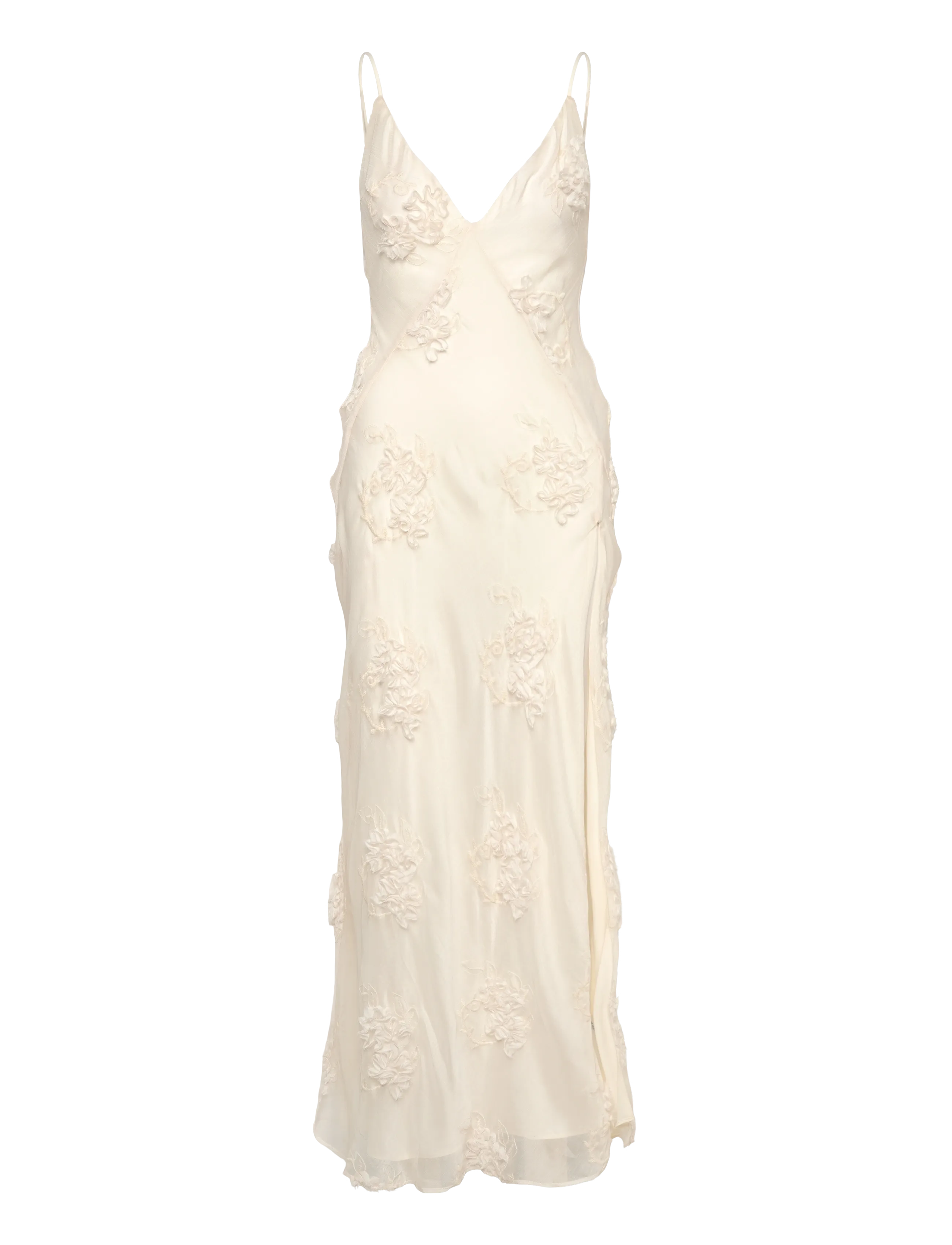BARDOT Romaya V Neck Maxi Kleid Weiß - 38 - Damen