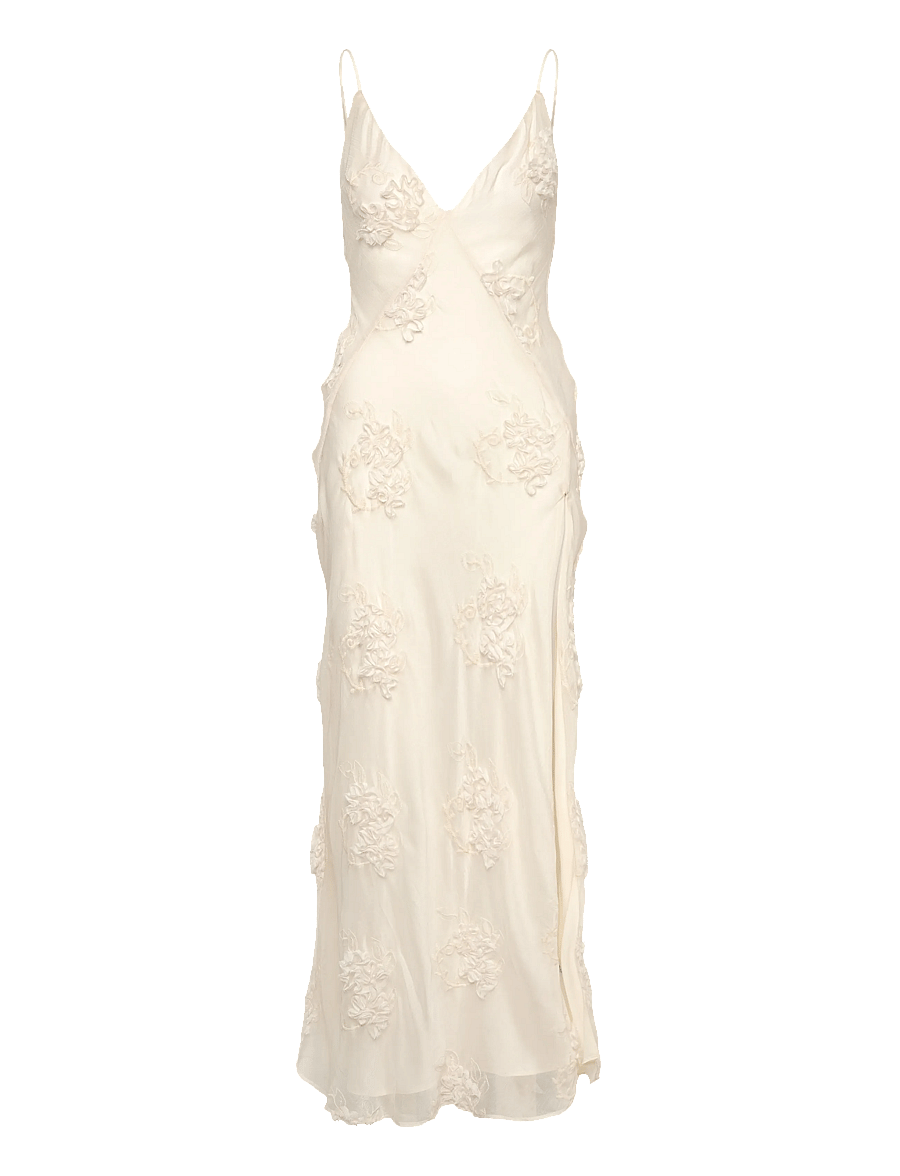 Bardot - ROMAYA V NECK MAXI DRESS - aftenkjoler - ivory - 1