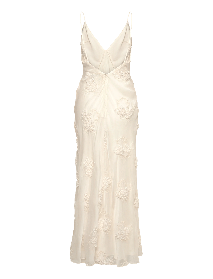 Bardot - ROMAYA V NECK MAXI DRESS - aftenkjoler - ivory - 2