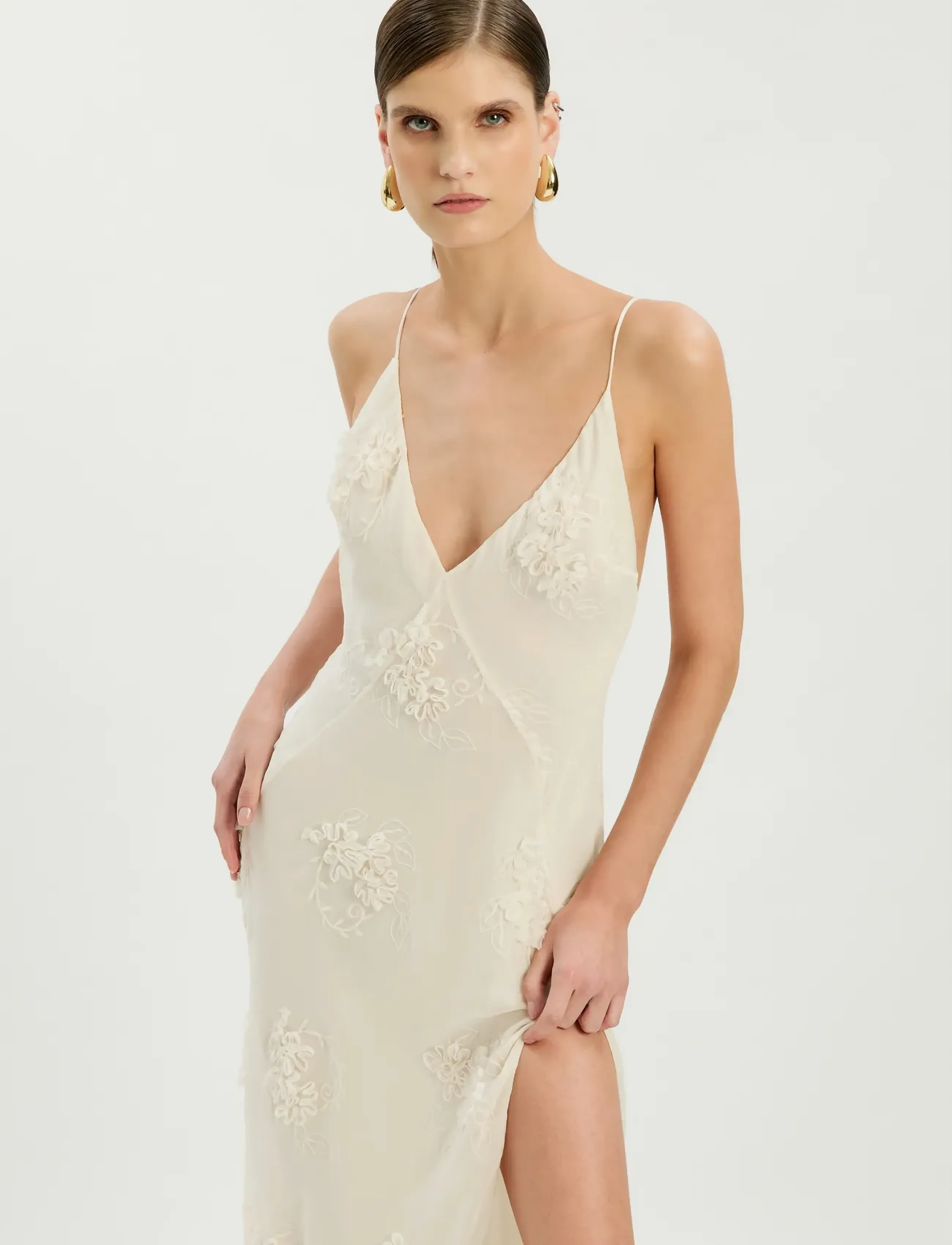 Bardot - ROMAYA V NECK MAXI DRESS - abendkleider - ivory - 3