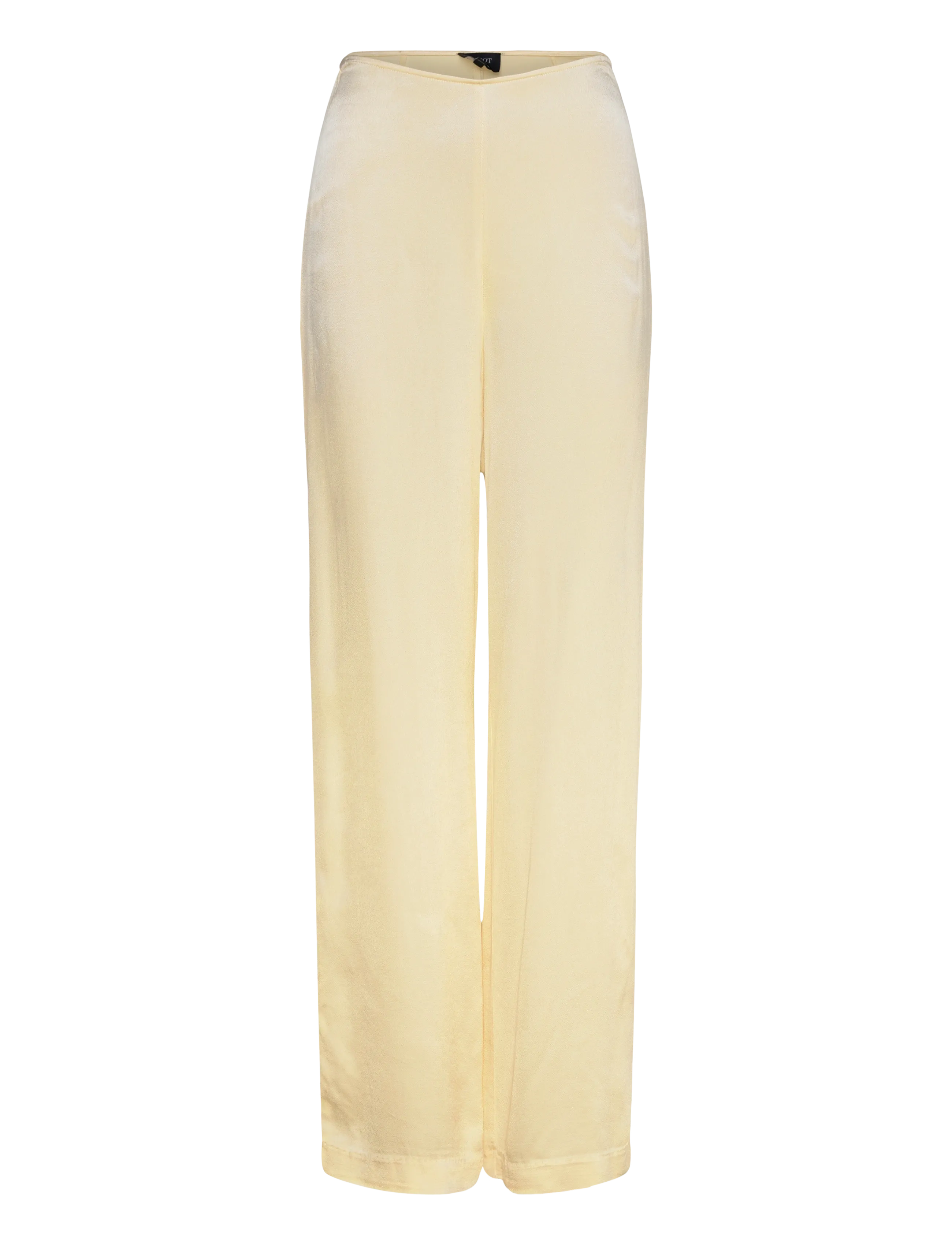 BARDOT Devin Mid Rise Satin Hose Gelb - M - Damen