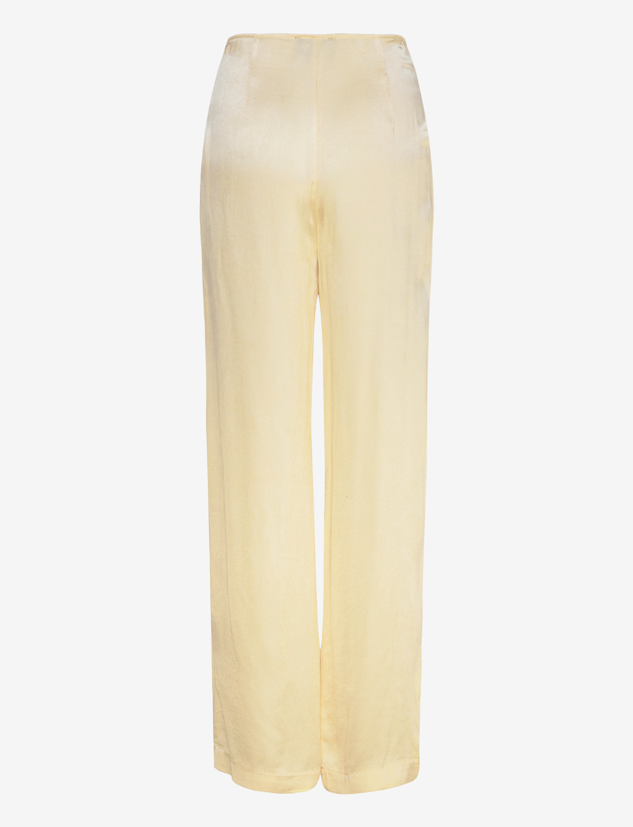 Bardot - DEVIN MID RISE SATIN PANT - wide leg trousers - buttercup - 1