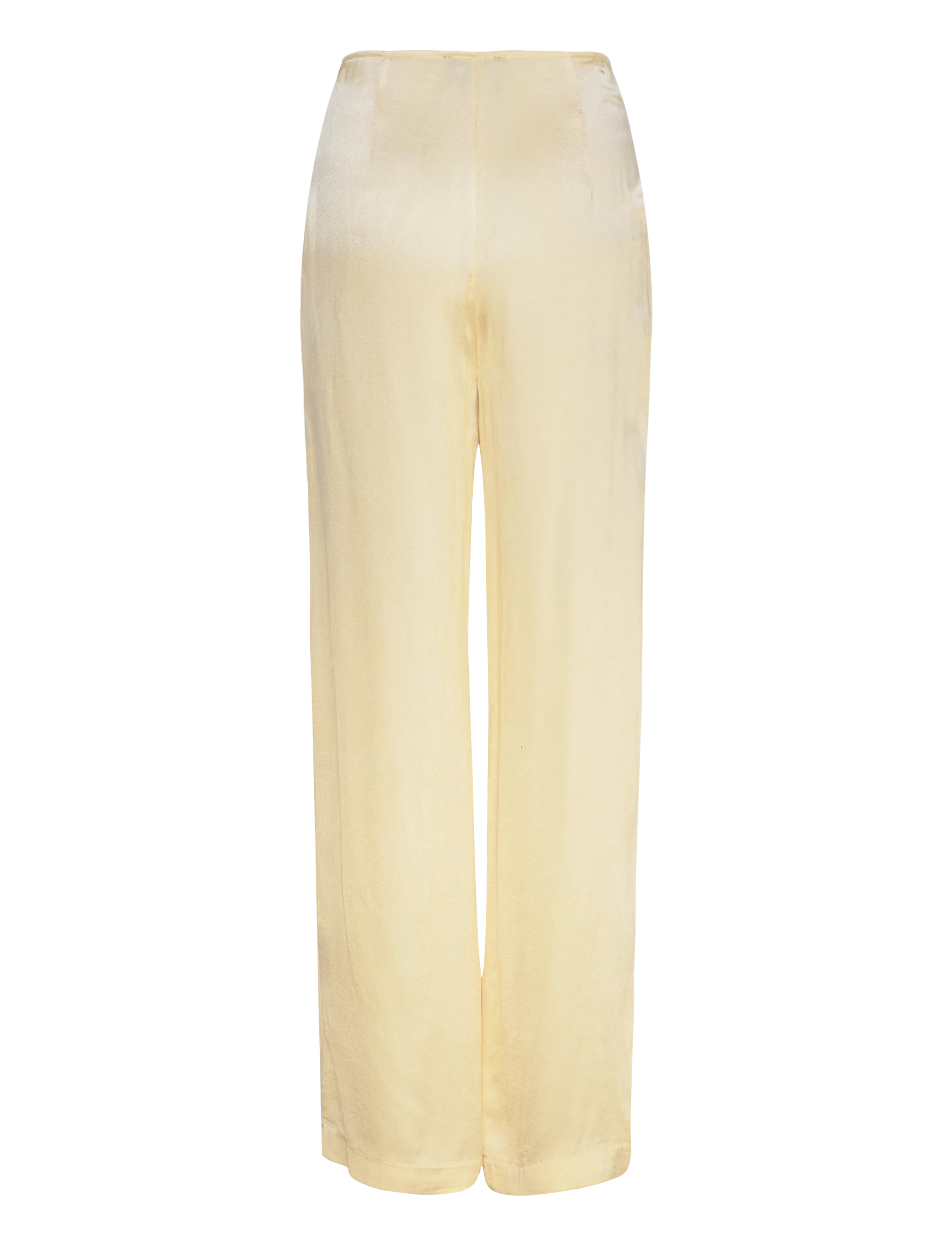 Bardot - DEVIN MID RISE SATIN PANT - wide leg trousers - buttercup - 1