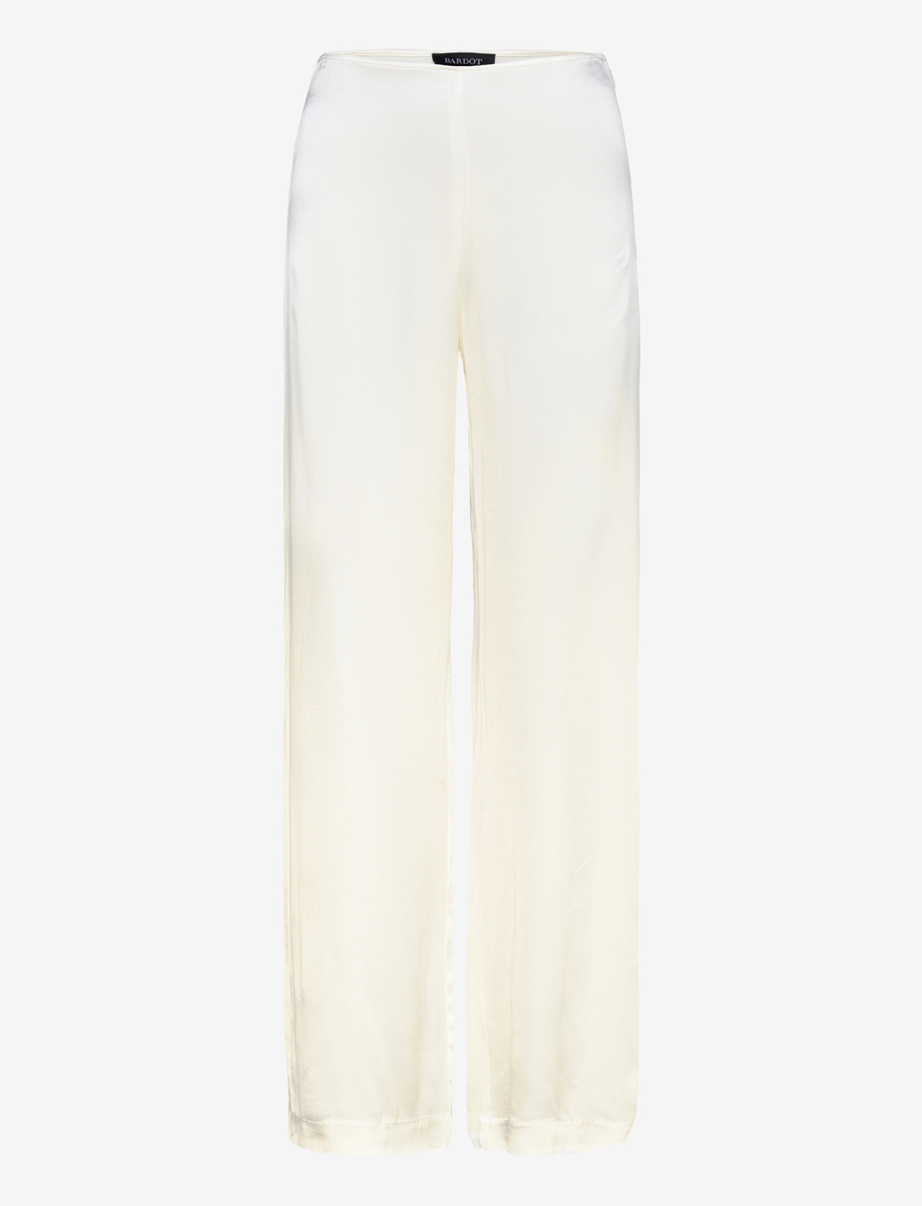 Bardot - DEVIN MID RISE SATIN PANT - hosen mit weitem bein - orchid wht - 0