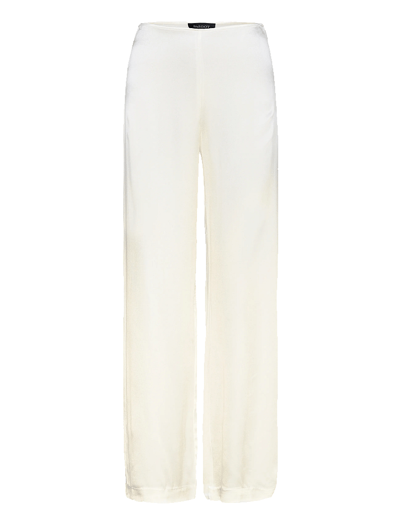 Bardot - DEVIN MID RISE SATIN PANT - hosen mit weitem bein - orchid wht - 0