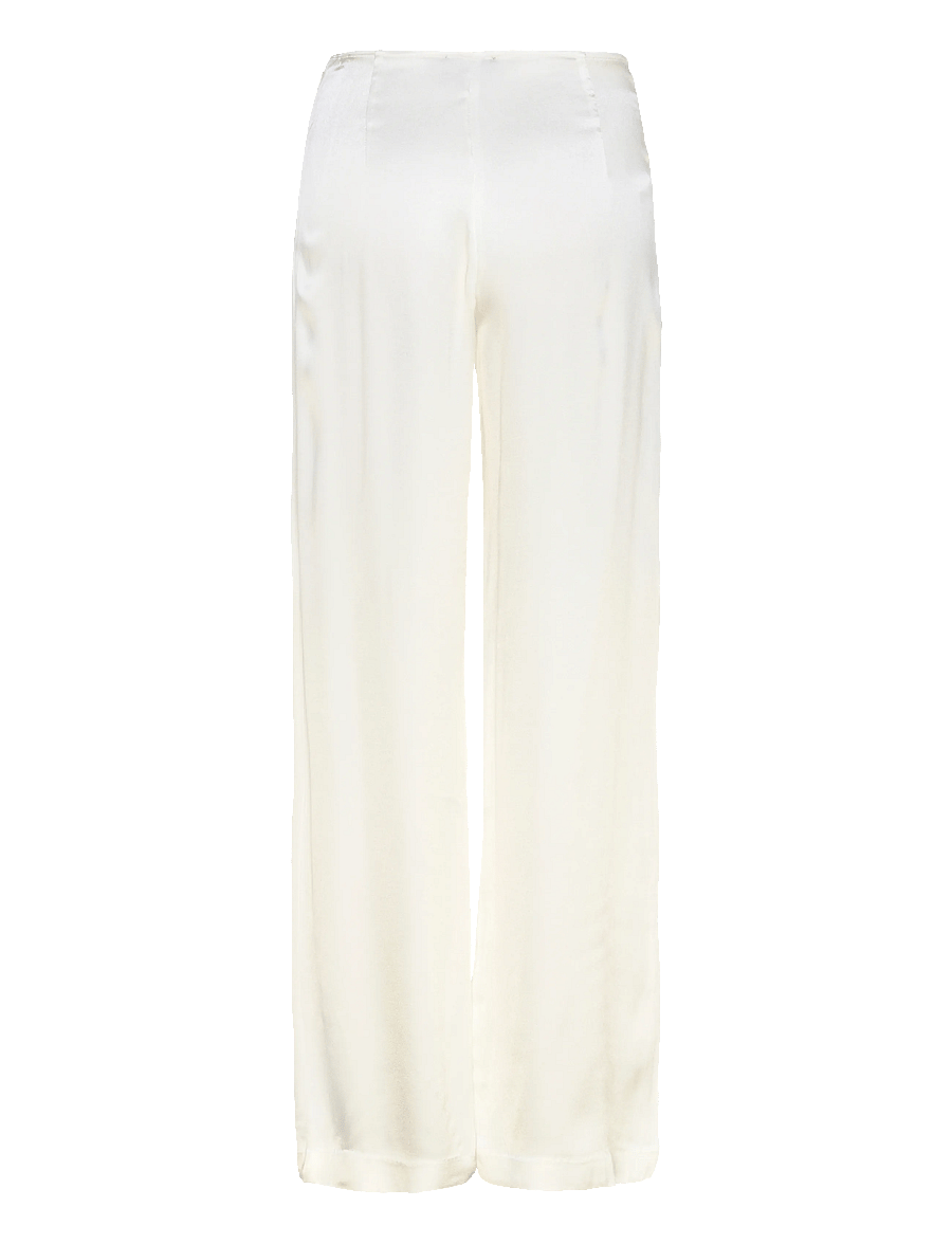 Bardot - DEVIN MID RISE SATIN PANT - bukser med brede ben - orchid wht - 1