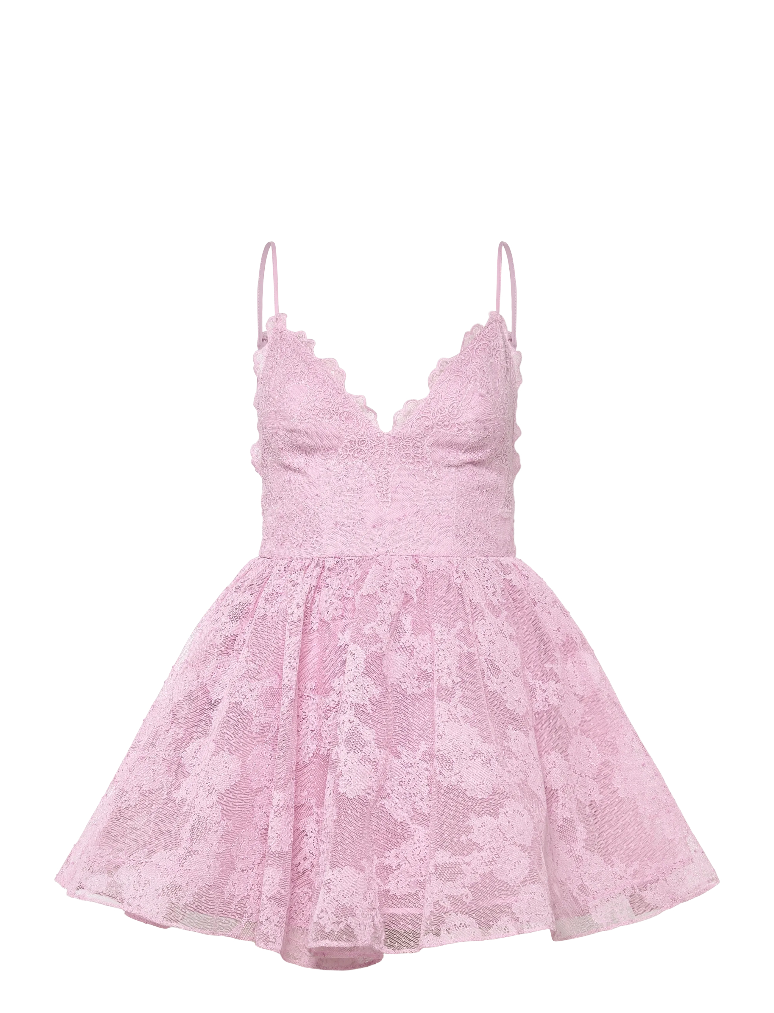 Bardot ORELIA LACE MINI DRESS - Korta klänningar - LILAC / pink/rose