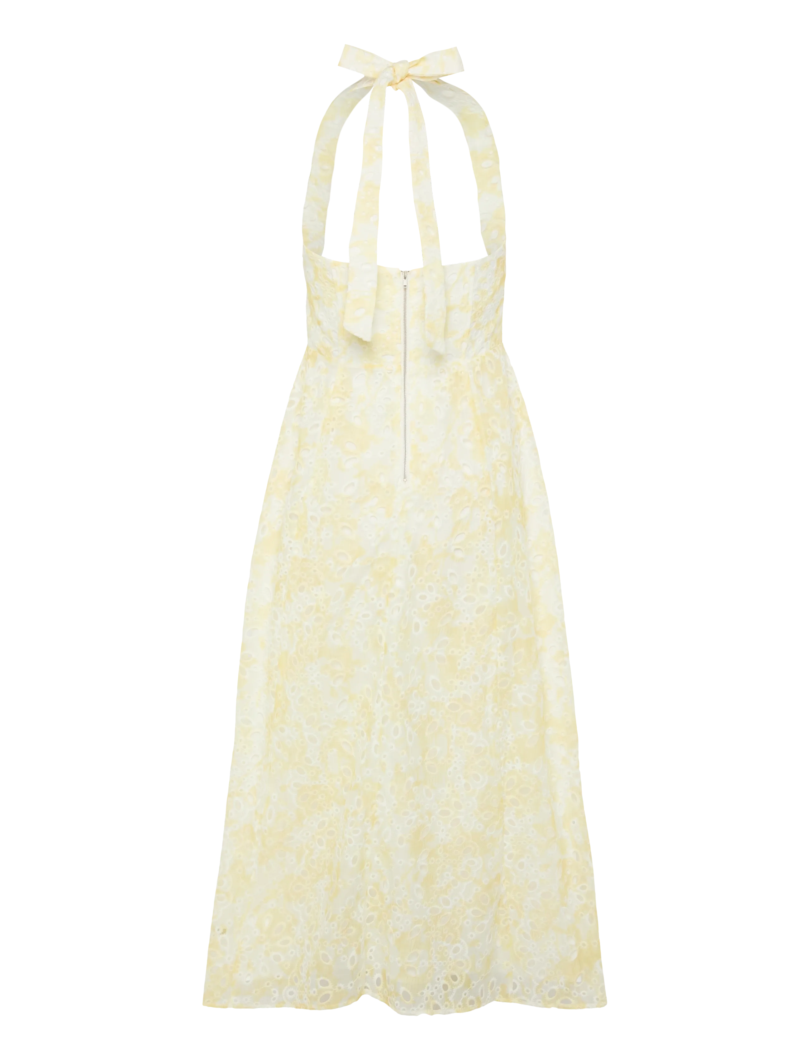 Bardot - POLLIE HALTER MIDI DRESS - midikleidid - yellow flr - 2