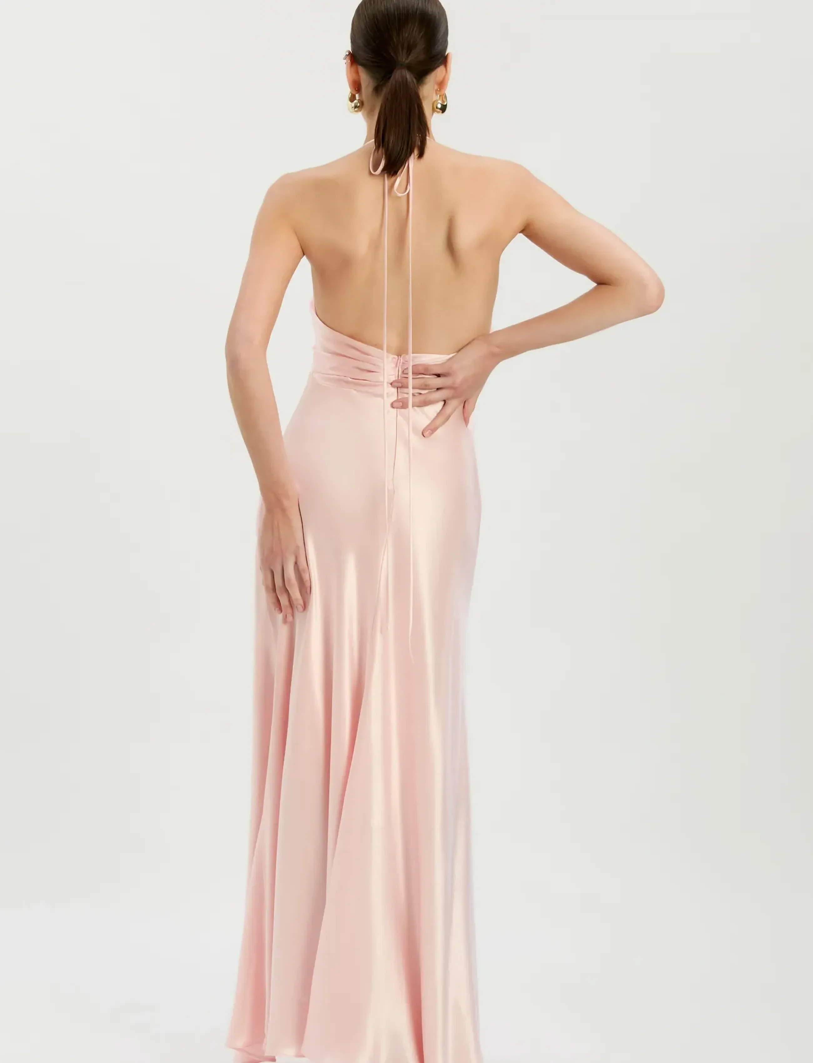 Bardot - ISOLA HALTER NECK MAXI DRESS - maxikleider - pink petal - 5