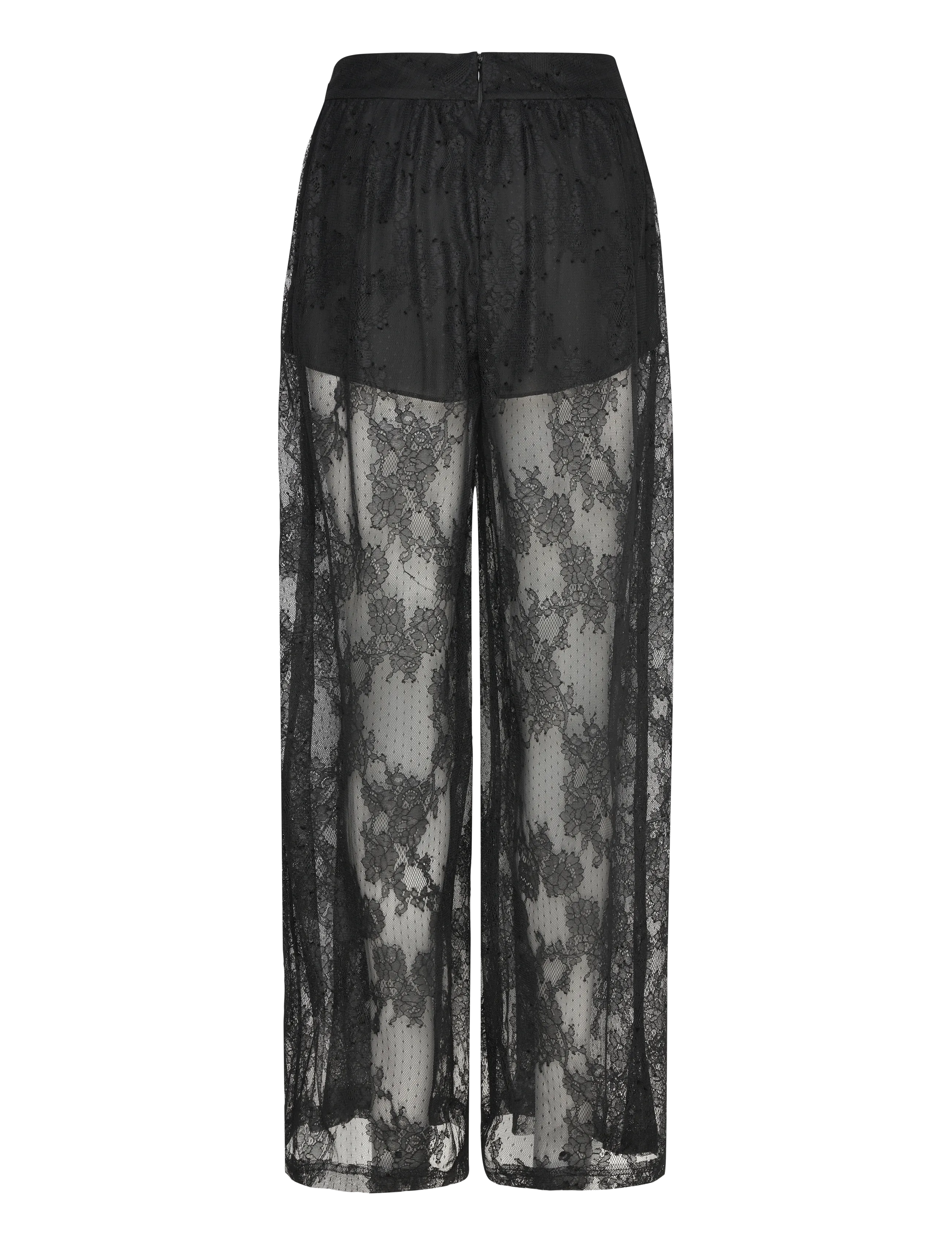 Bardot - HILDIE WIDE LEG LACE PANT - strandtøj - black - 2