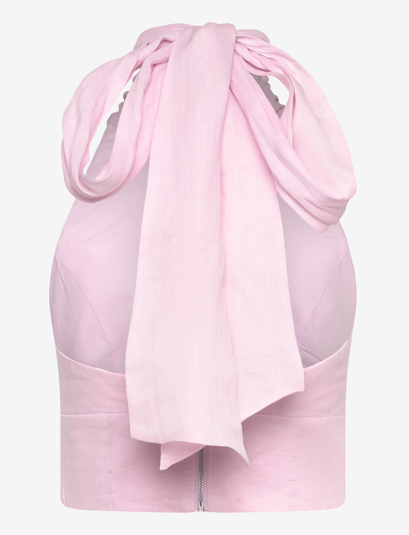 Bardot - HARLOW NECK TIE RAMIE TOP - Ærmeløse bluser - bliss pink - 1