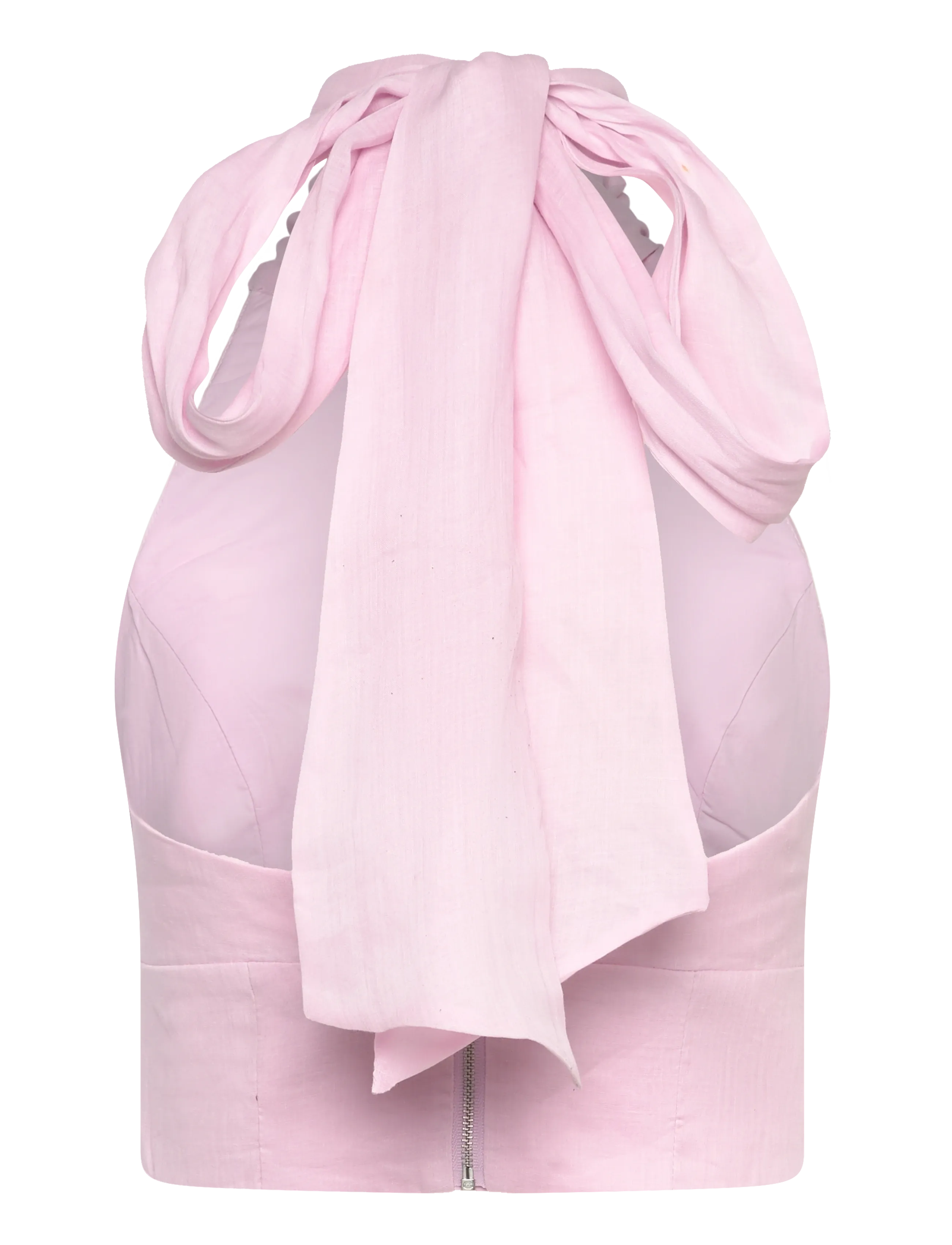 Bardot - HARLOW NECK TIE RAMIE TOP - ermalausar blússur - bliss pink - 2