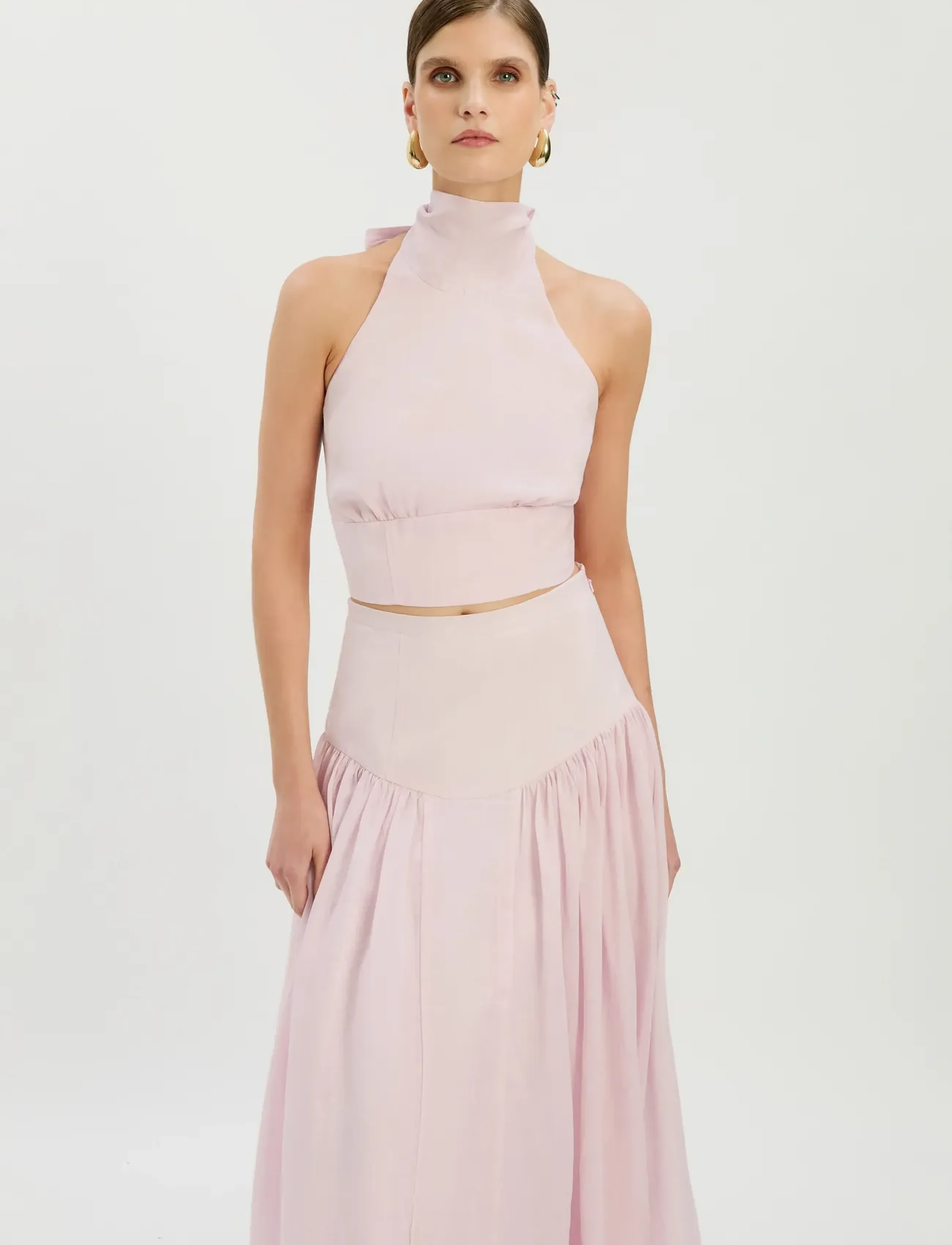 Bardot Harlow Neck Tie Ramie Top toppar dam – bild 5