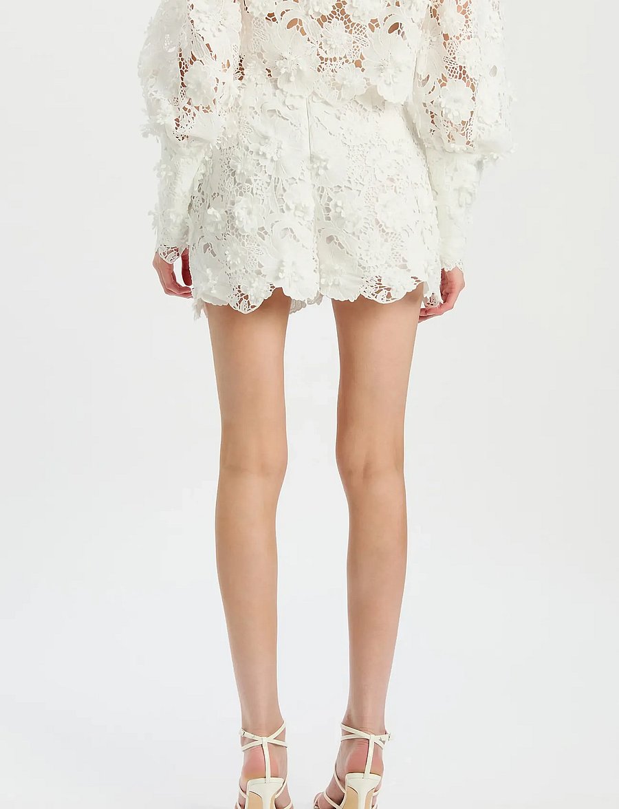 Bardot - AMYRA HIGH WAISTED SHORT - konfirmation - ivory - 0
