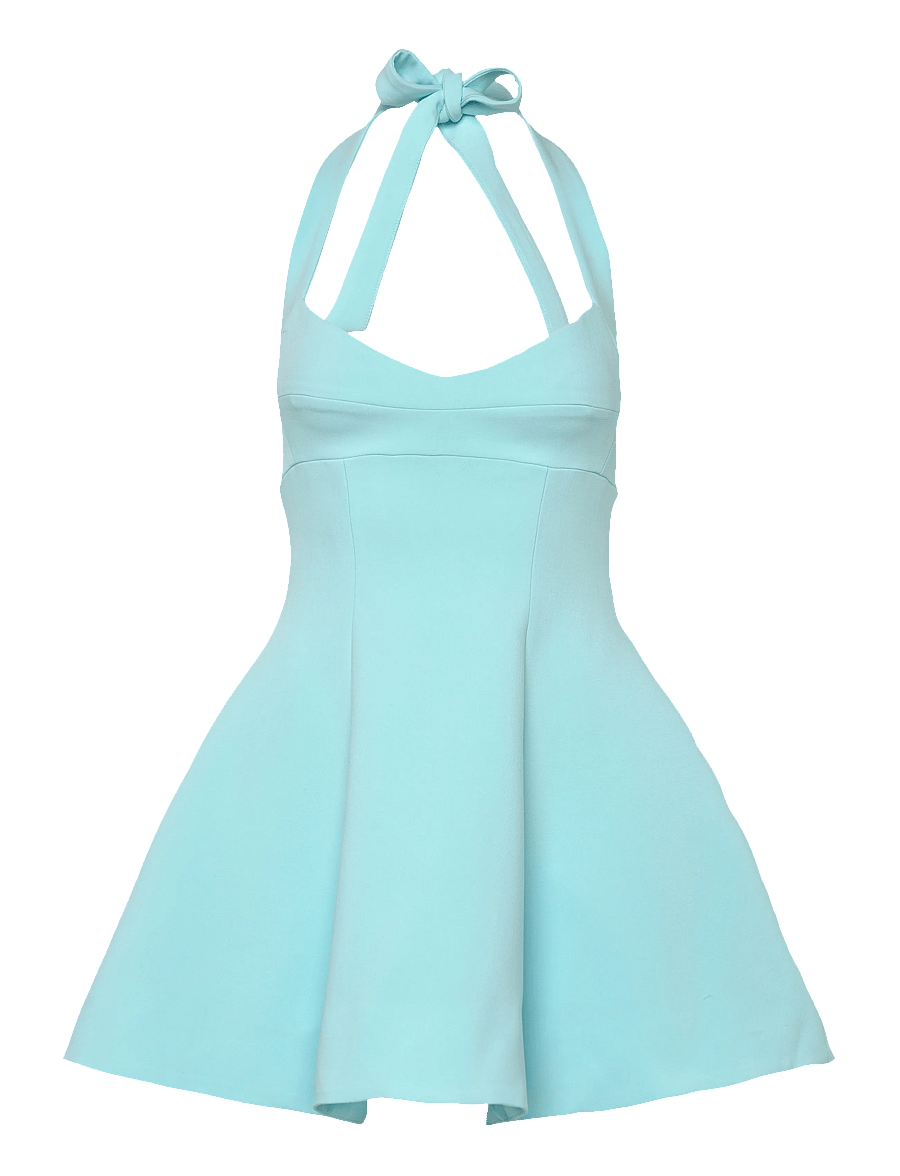Bardot - DESERAE HALTER NECK MINI DRESS - korta klänningar - aqua - 1