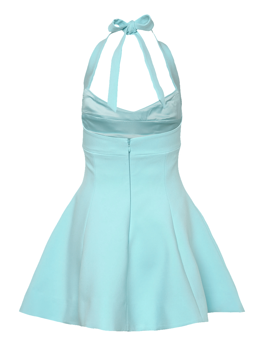 Bardot - DESERAE HALTER NECK MINI DRESS - korta klänningar - aqua - 2