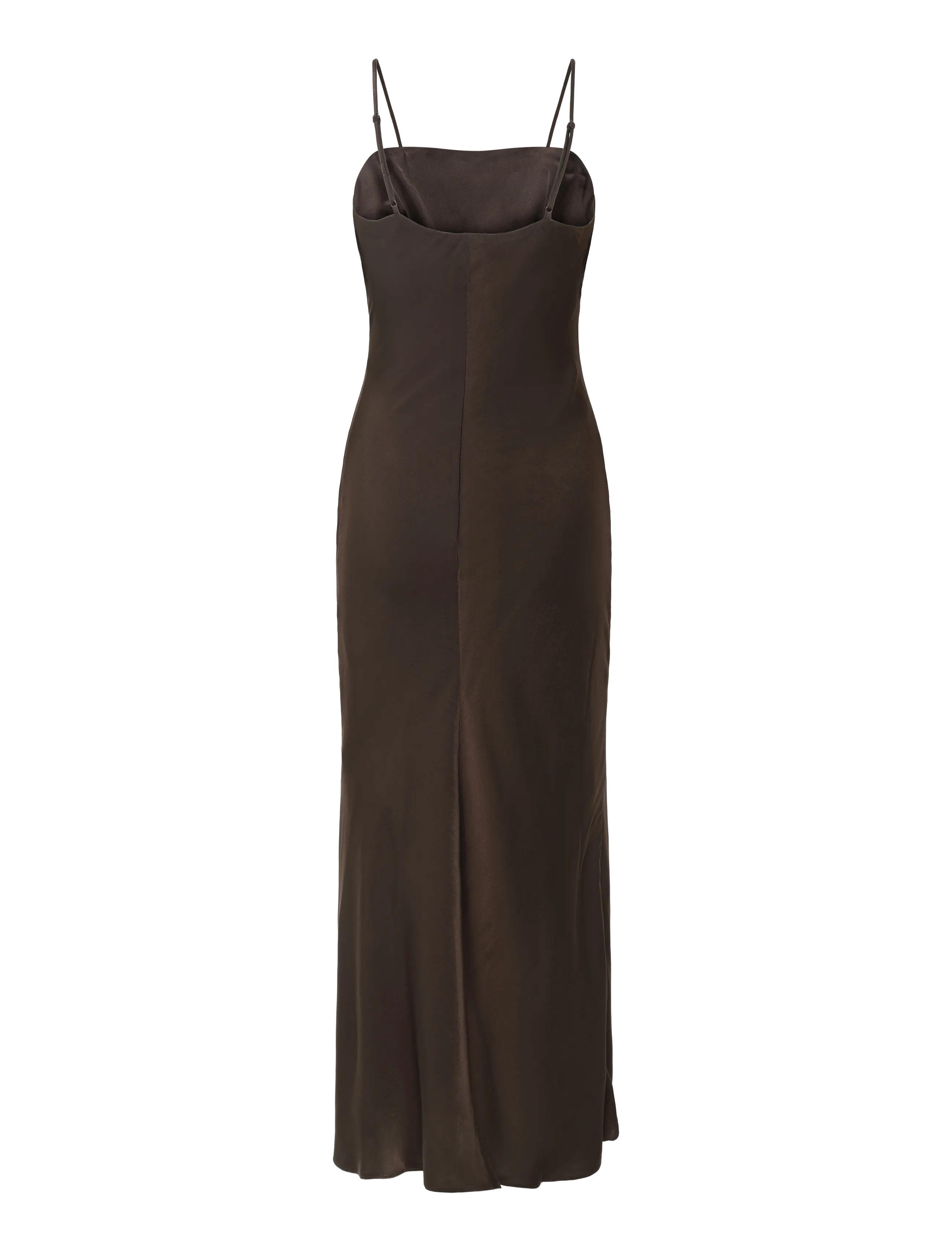 Bardot - MARLO SATIN SLIP DRESS - dark choco - 1