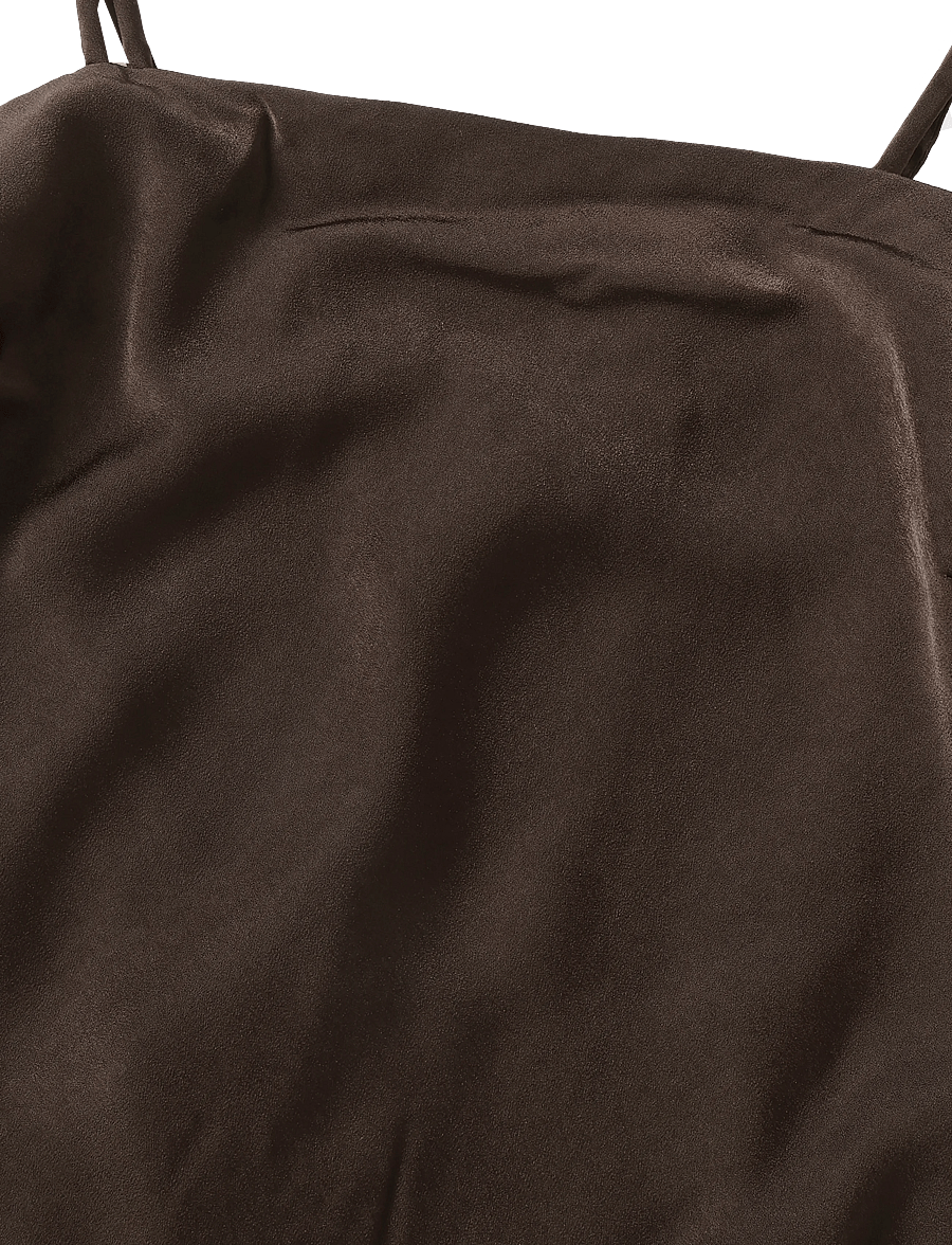 Bardot - MARLO SATIN SLIP DRESS - schlupfkleider - dark choco - 2