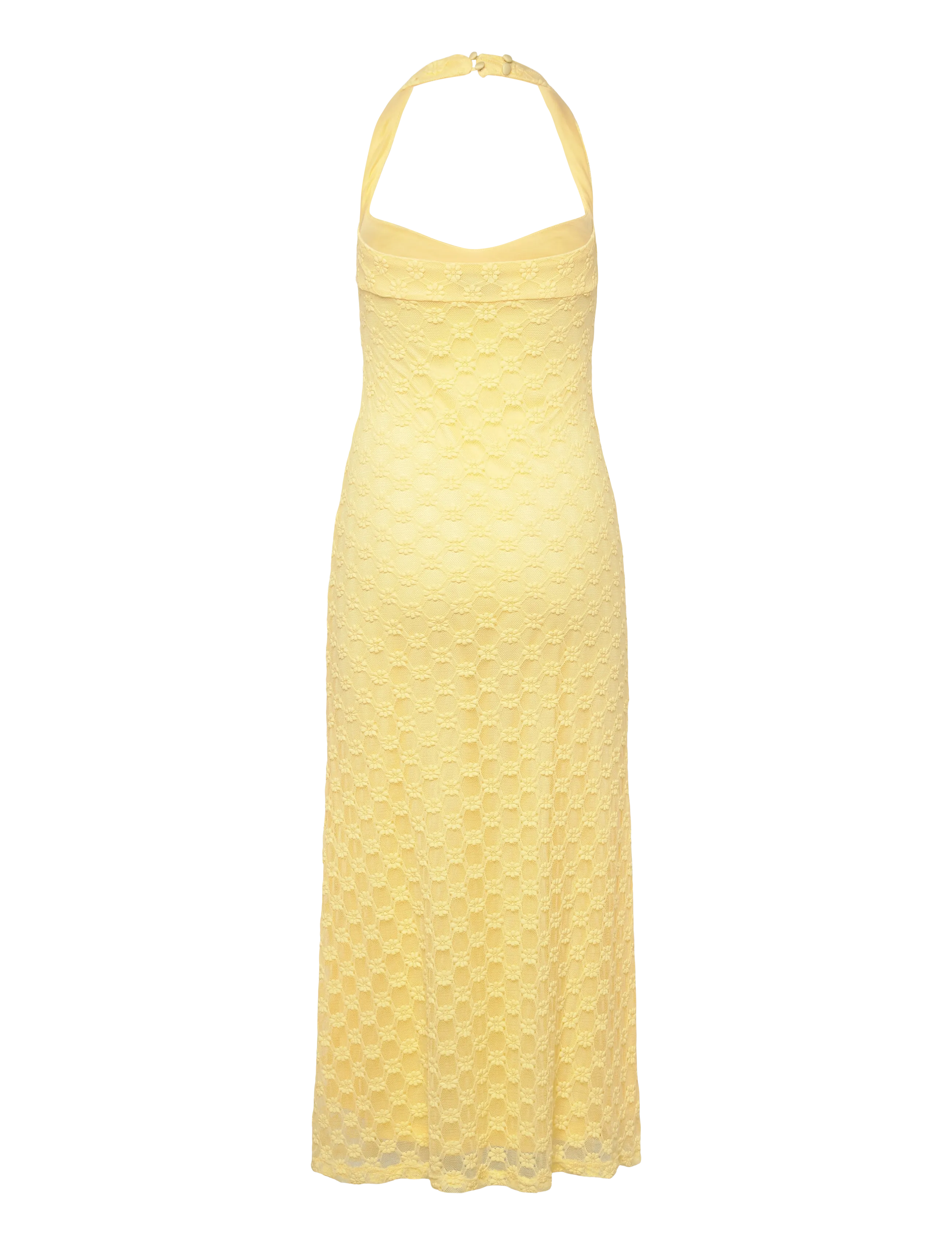 Bardot - MARIKO HALTER NECK MIDI DRESS - midi kjoler - canary ylw - 2