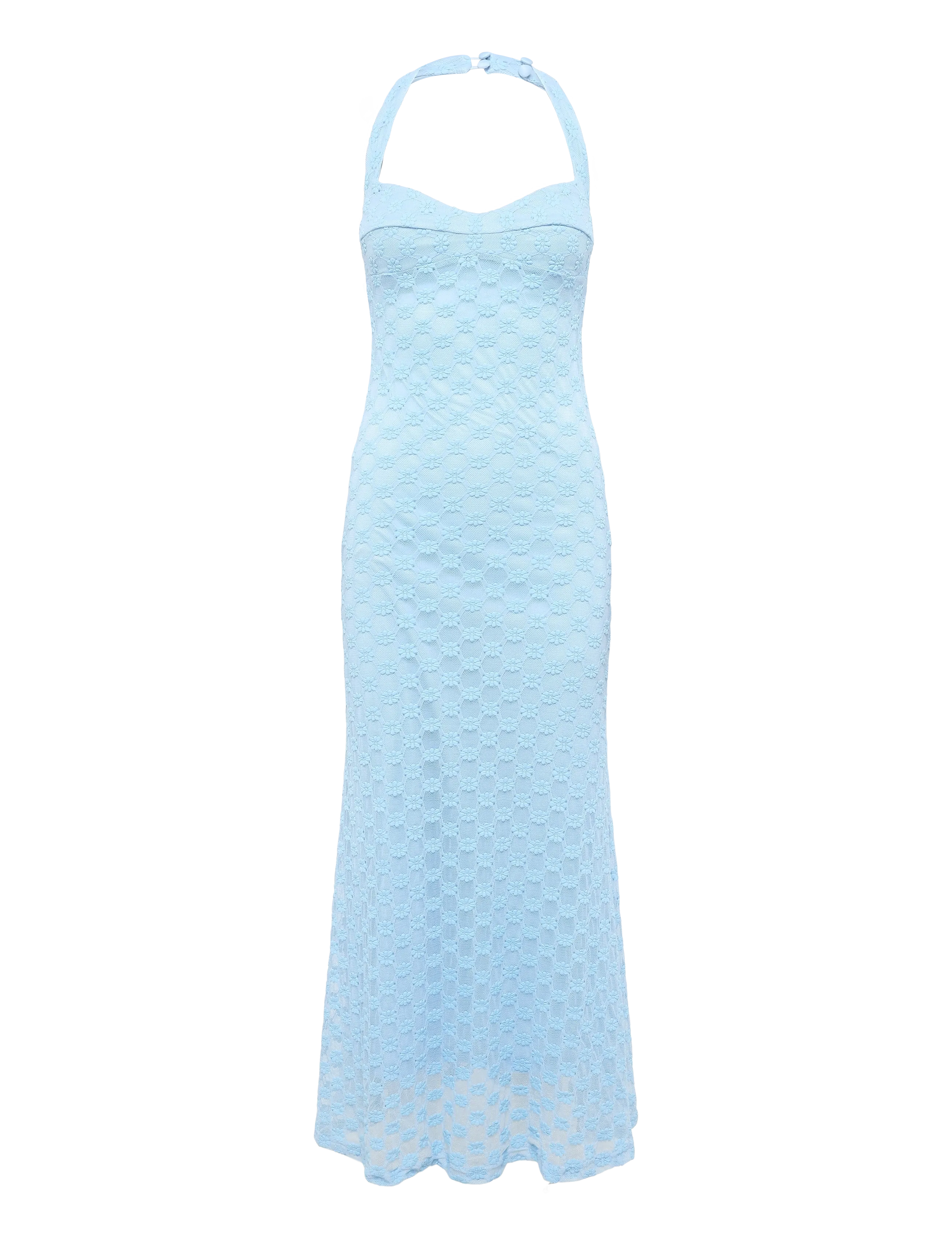 Bardot - MARIKO HALTER NECK MIDI DRESS - midikleidid - cornflower - 1
