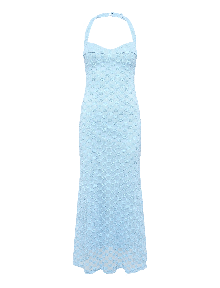 Bardot - MARIKO HALTER NECK MIDI DRESS - midikleider - cornflower - 1