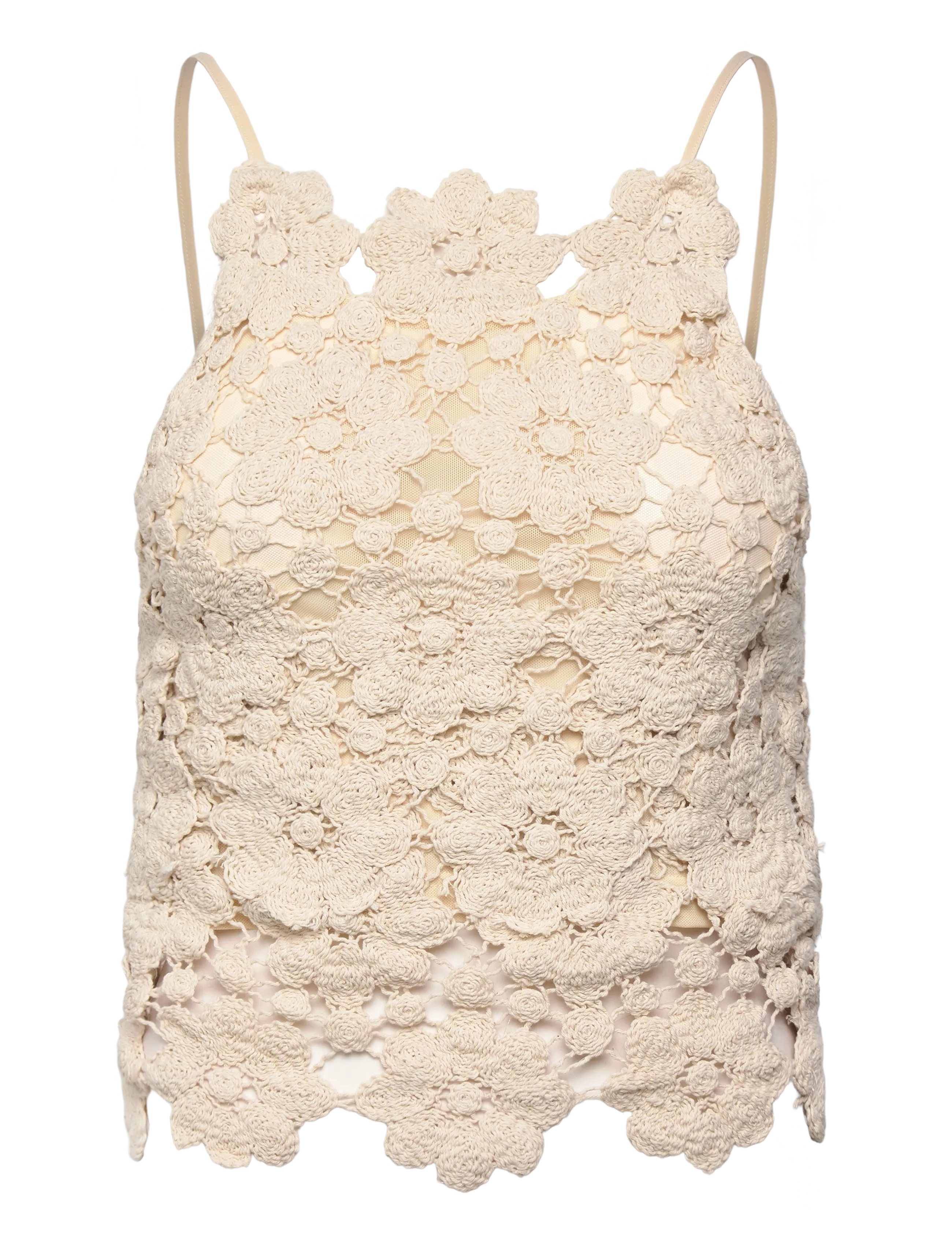 BARDOT Veneta Crochet Oberteil Cream - L - Damen
