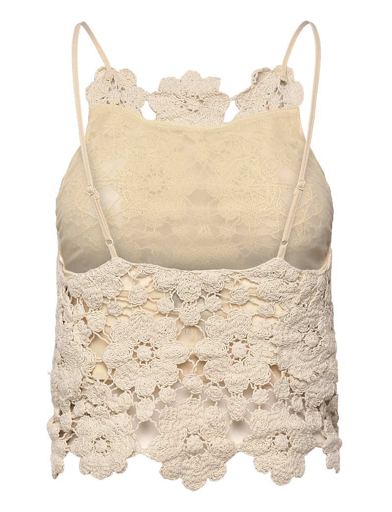 Bardot - VENETA CROCHET TOP - crop tops - lt beige - 2